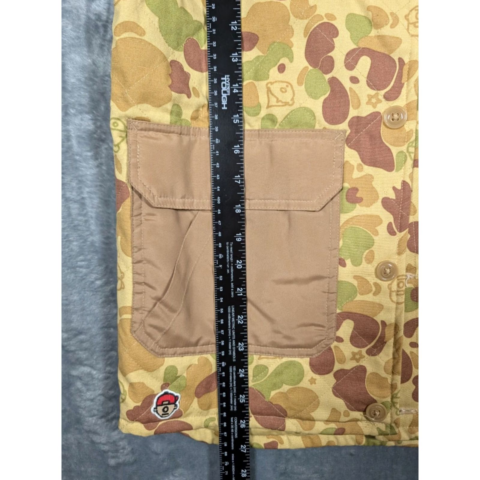 Vintage Trukfit Mens Vest Jacket Buttoned Lightweight Camouflage Mid-Length Athletic Band Collar Sports 100% Cotton S Small Size US S / EU 44-46 / 1 - 2 Thumbnail