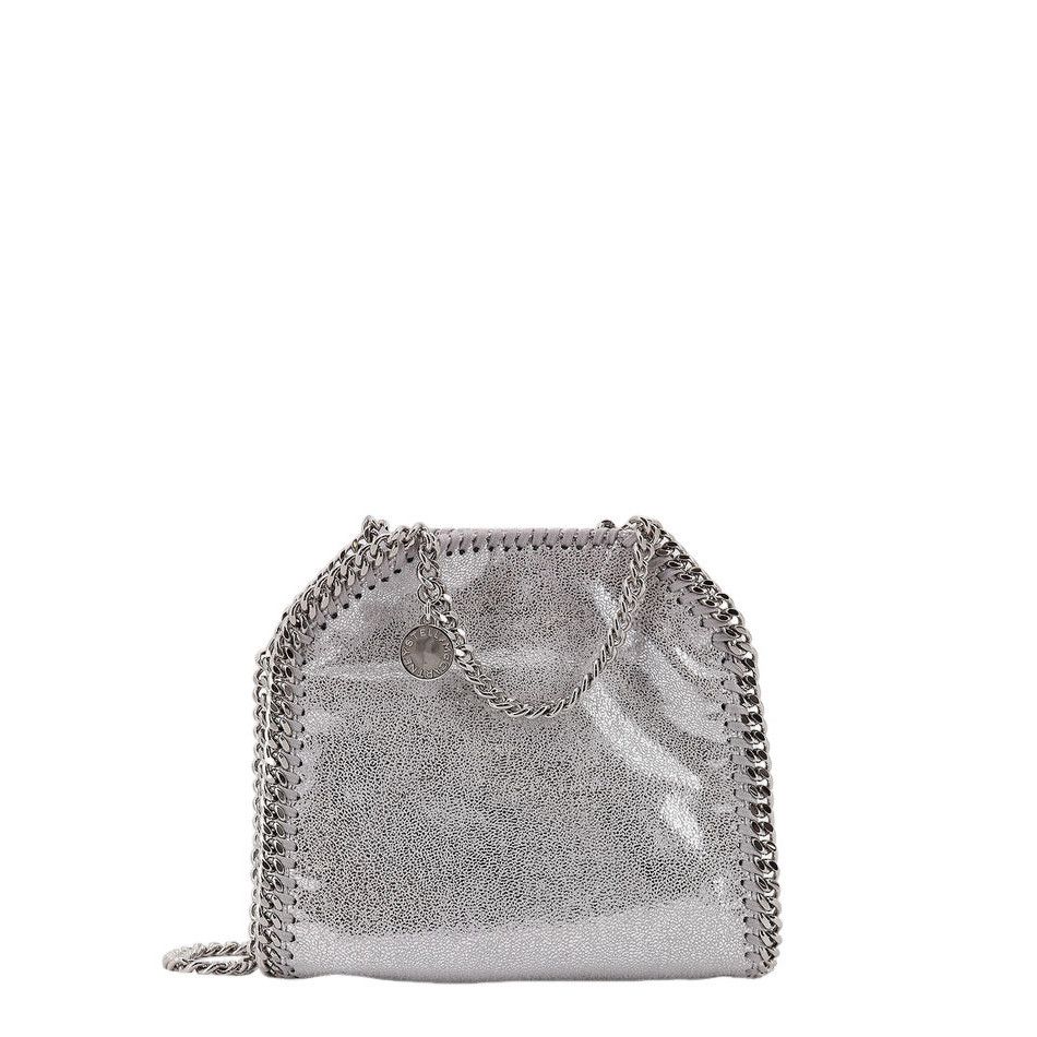 STELLA MCCARTNEY Falabella Tiny Silver Tote Bag New/Authenti