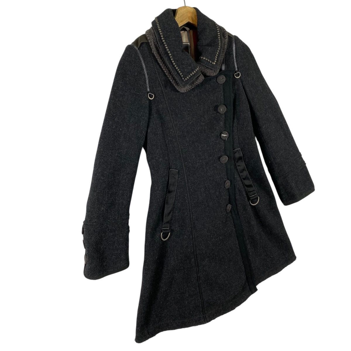 Marithe + Francois Girbaud × Vintage Vintage Marithe Francois Girbaud Wool Long Jacket S Size Size S / US 4 / IT 40 - 3 Thumbnail