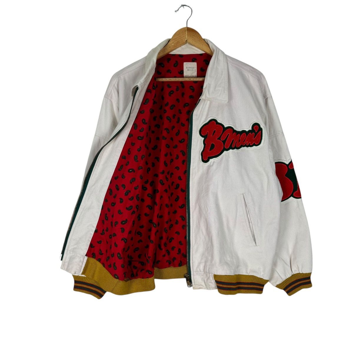 Other ☀️BURKEY MILLS PAISLEY VARSITY JACKET Size US M / EU 48-50 / 2 - 7 Thumbnail