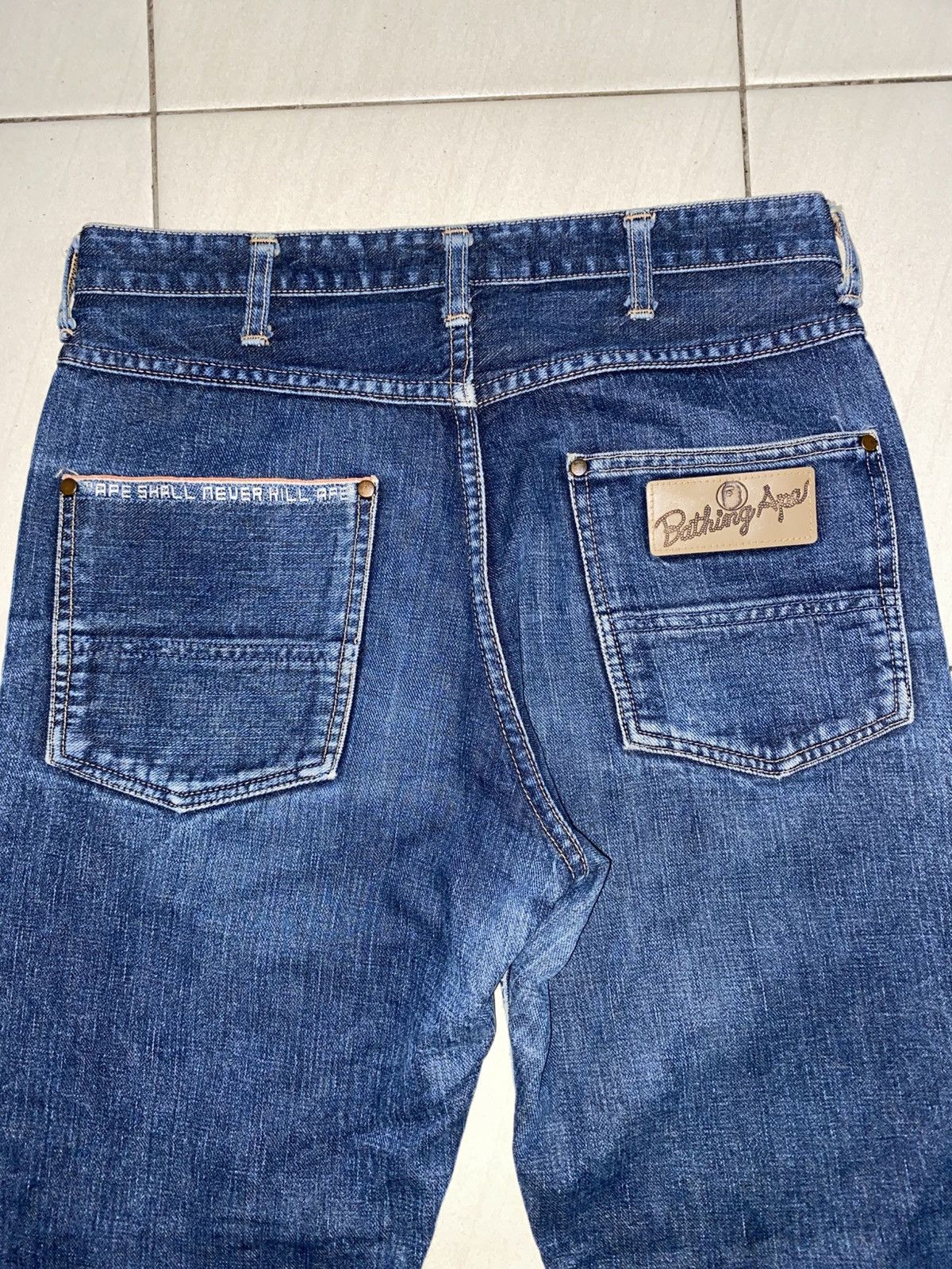 Bape × Vintage Archive Piece A Bathing Ape Selvedge Red Line Jeans Size US 30 / EU 46 - 8 Thumbnail