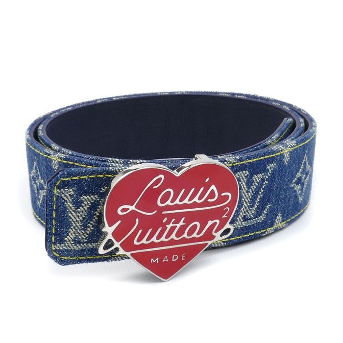Louis Vuitton Louis Vuitton Louis Vuitton LV Heart Belt Textile Belt M0465 DUTY FREE for USA Size ONE SIZE - 1 Thumbnail