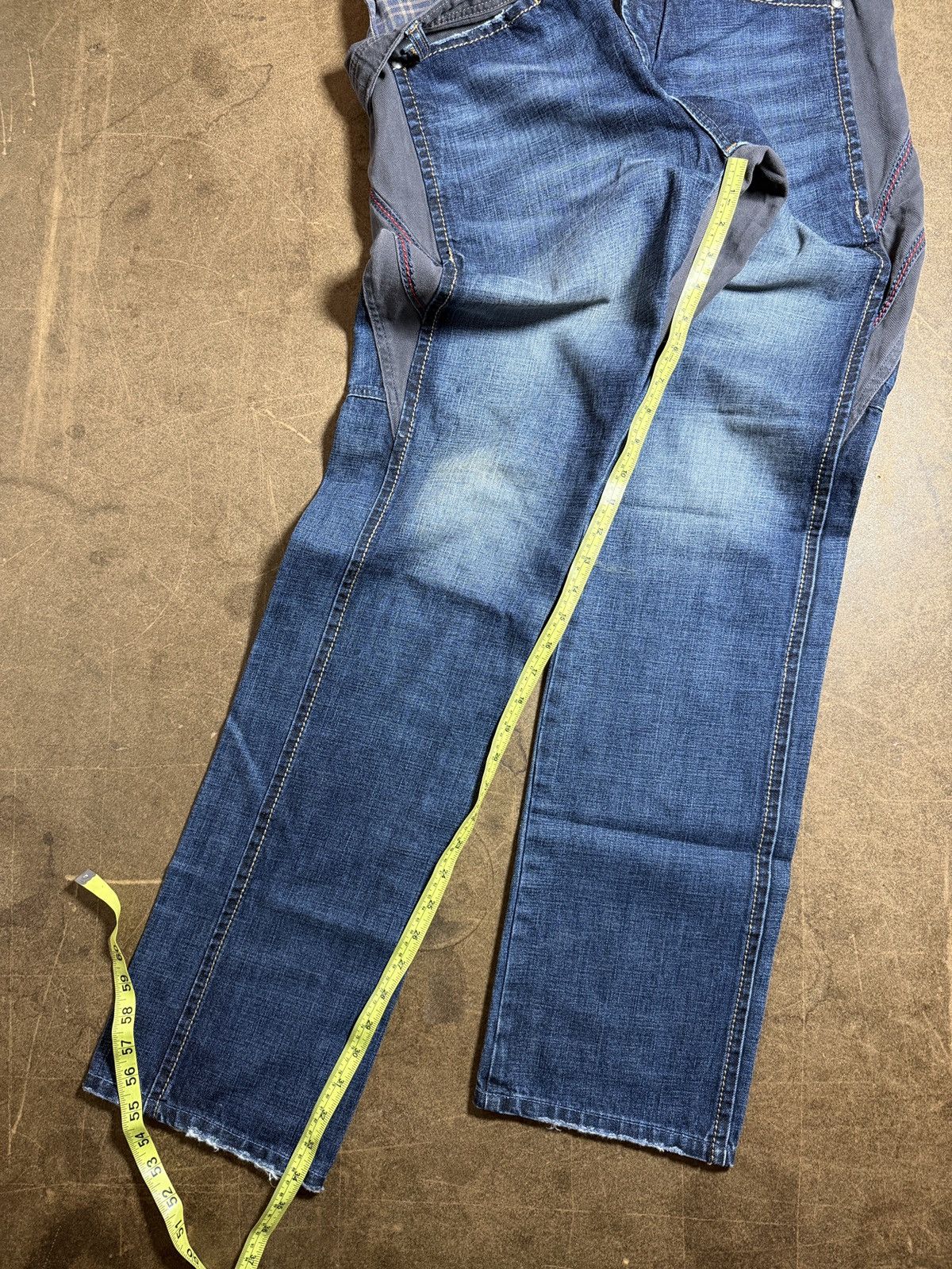 Marithe + Francois Girbaud DOUBLE LAYERED WAISTBAND FLANNEL DENIM Size US 30 / EU 46 - 7 Thumbnail