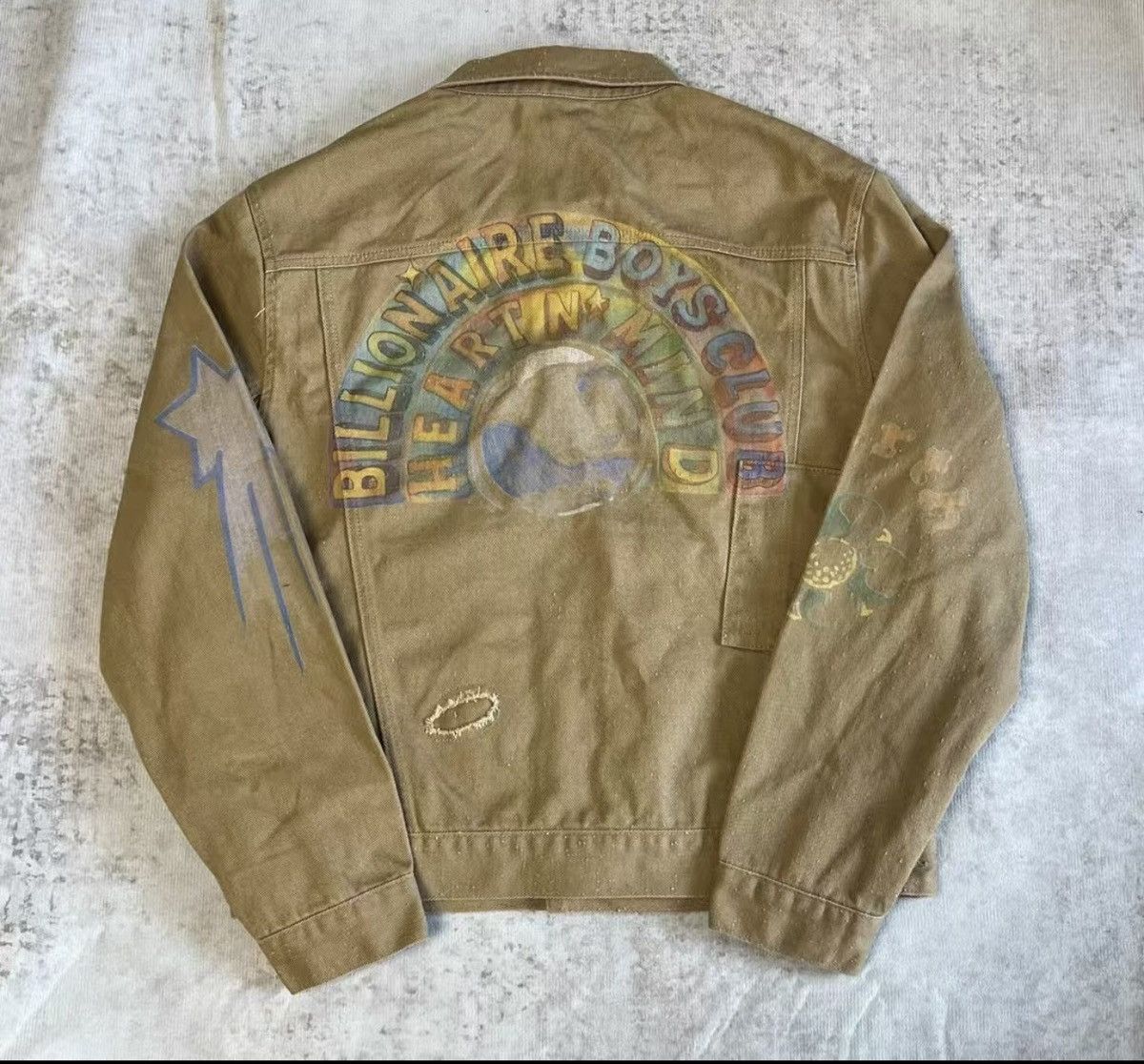 BBC ICECREAM Graffiti Denim Jacket bomber