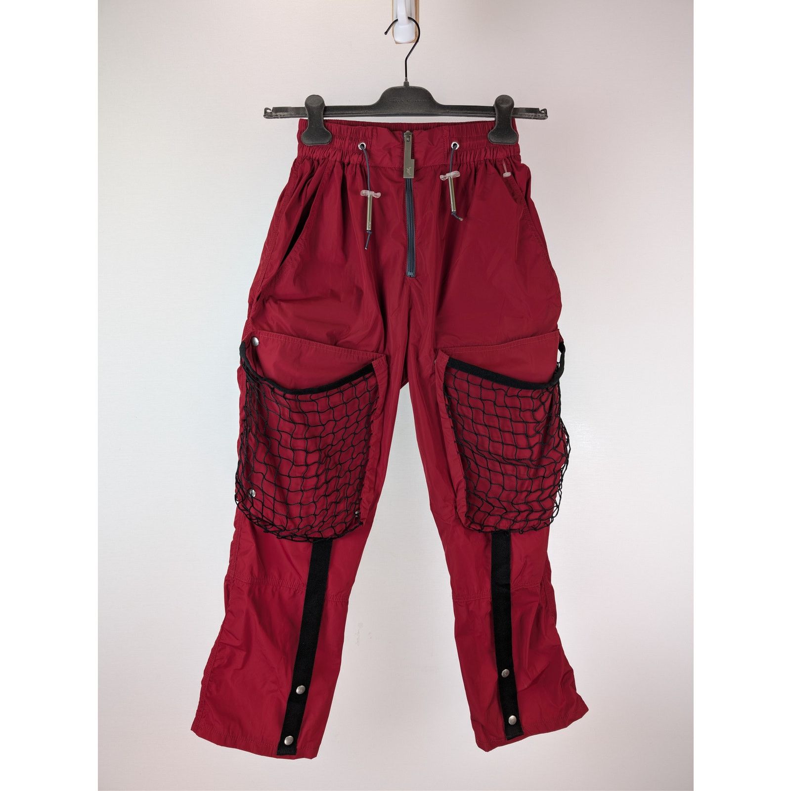 A-COLD-WALL* o1rshd1 Netted Cargo Zip Pants in Red Size US 30 / EU 46 - 1 Thumbnail