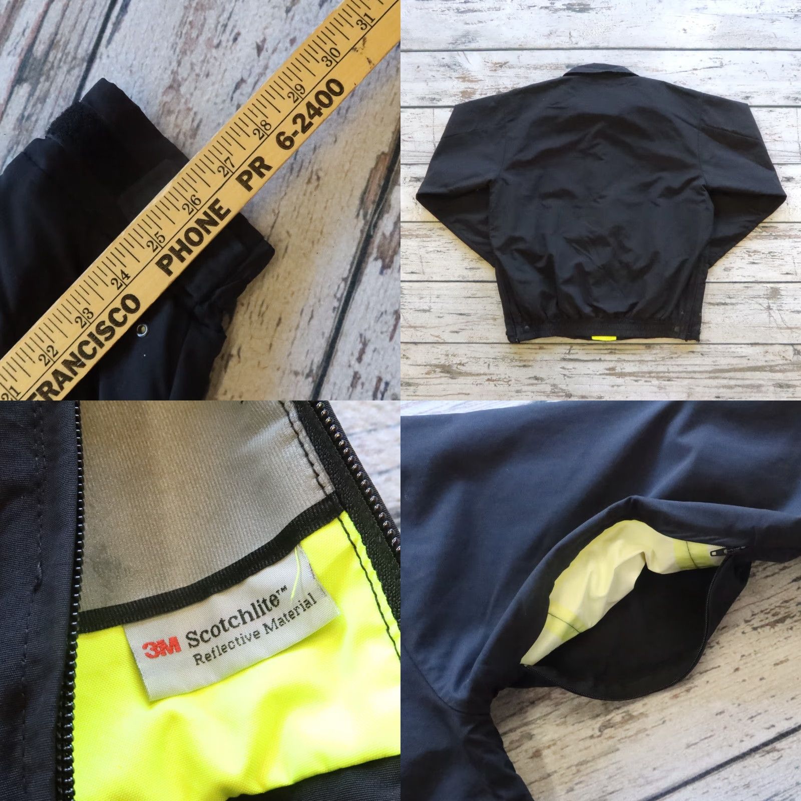 Vintage VINTAGE Muni San Francisco Transportation Work Jacket Men L Black Nylon Flying Cross Jacket Mens Size US L / EU 52-54 / 3 - 9 Thumbnail