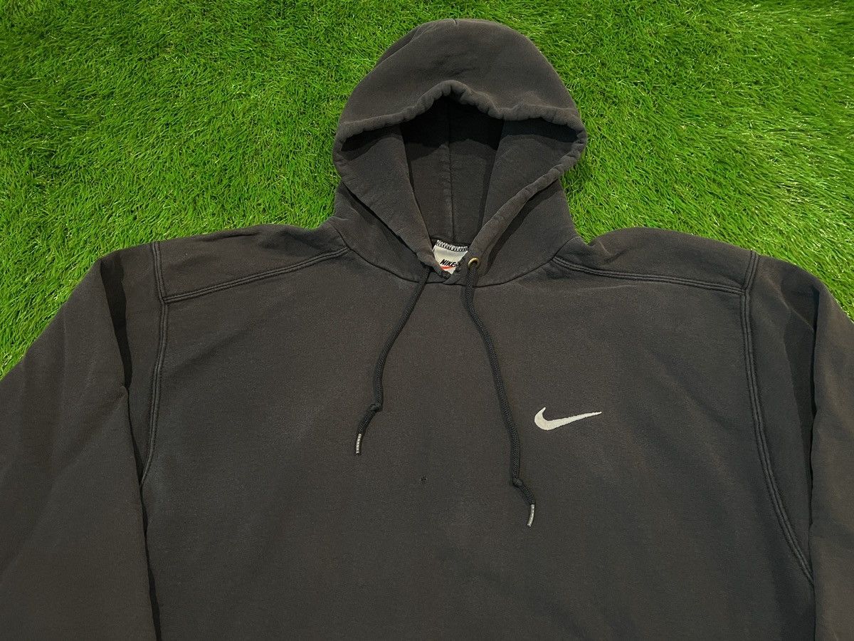 Nike Vintage Nike 90s Hoodie Black Oversized USA Rare Swoosh Size US L / EU 52-54 / 3 - 2 Thumbnail