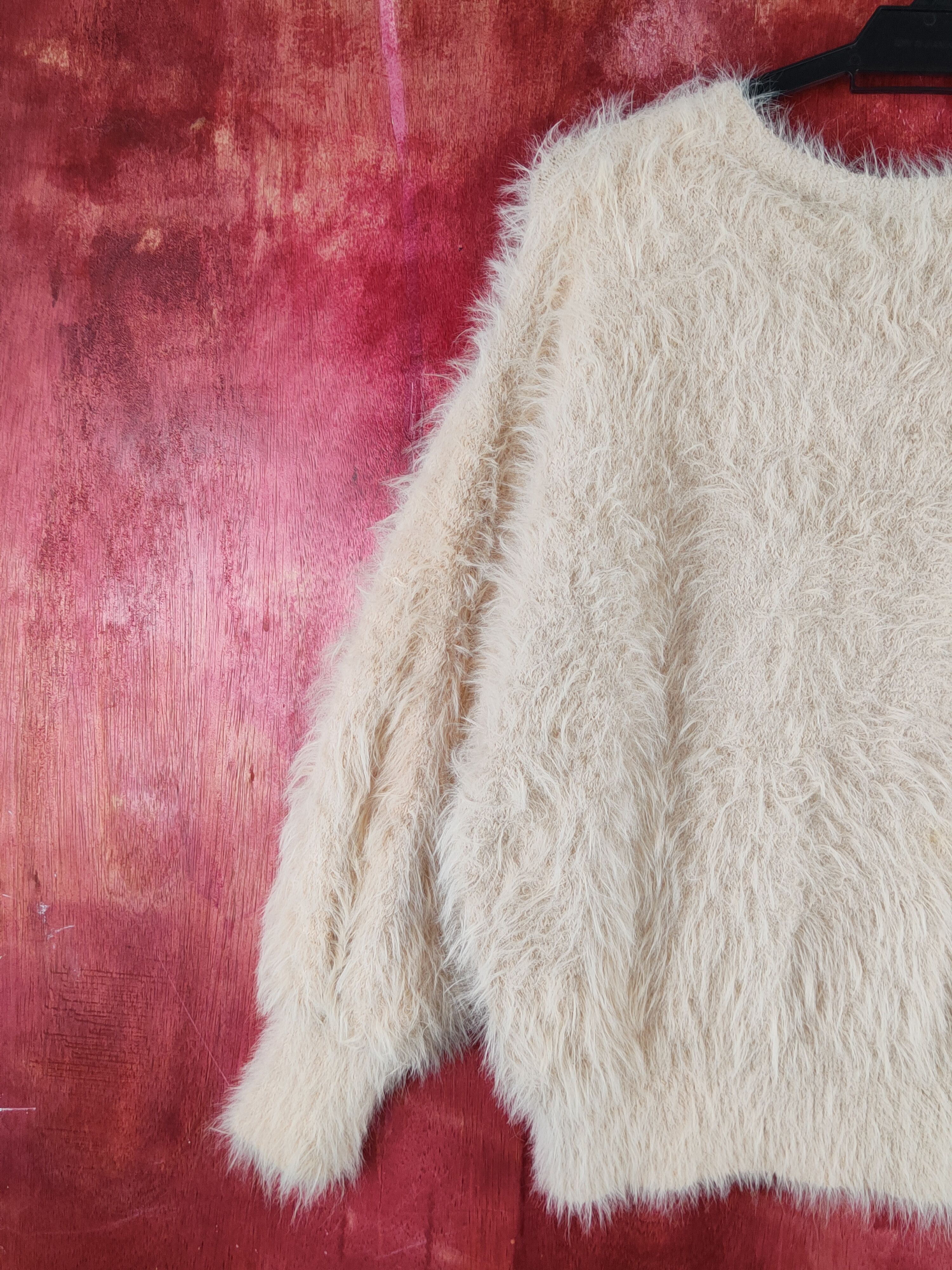 Japanese Brand Nano&co Peach Shag Shaggy Fur Mohair Knitwear #S2231 Size M / US 6-8 / IT 42-44 - 8 Thumbnail