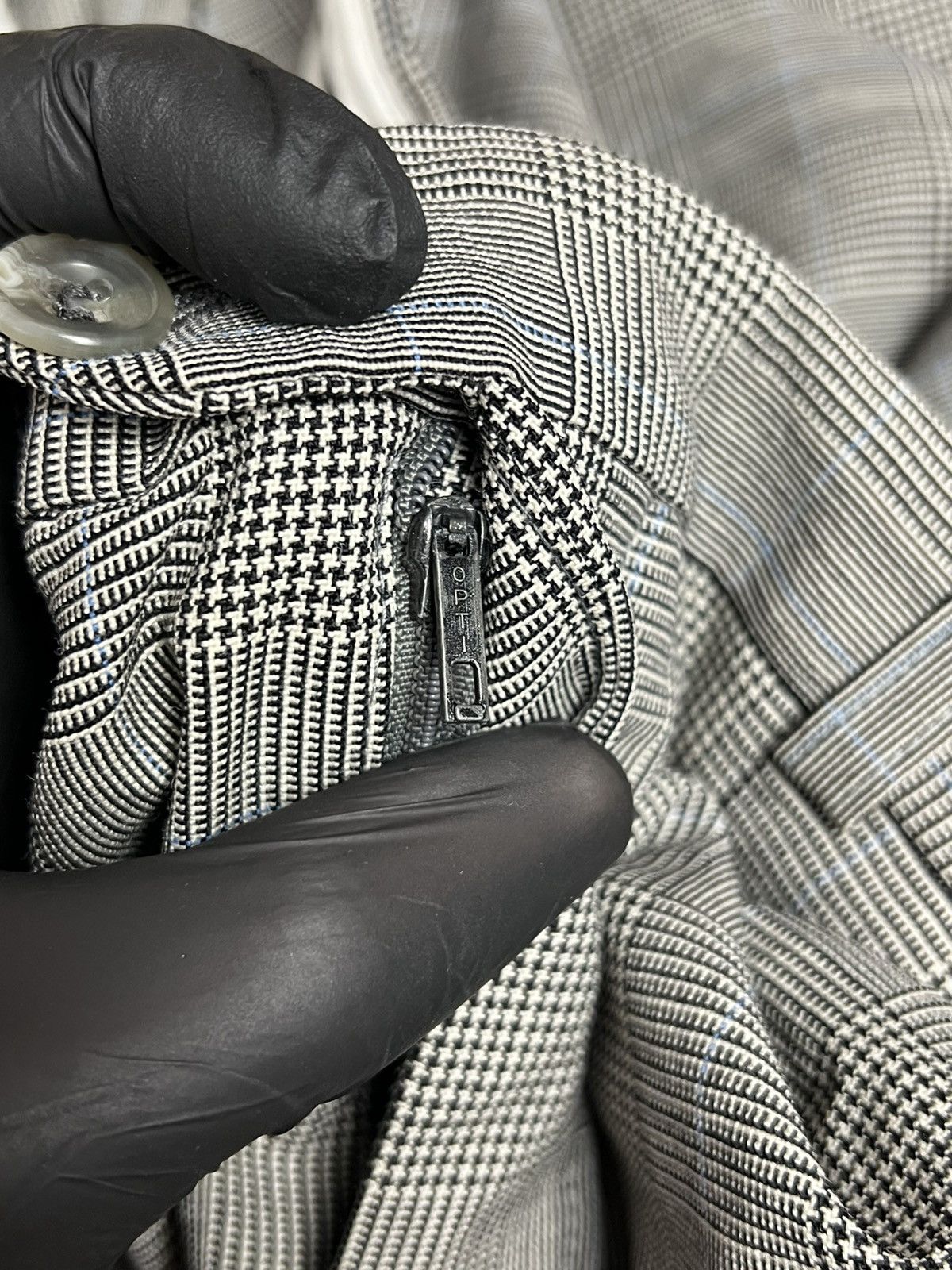 Christian Dior Monsieur Vintage Christian Dior Monsieur Glen Plaid Wool Suit 46S Size 46S - 24 Thumbnail