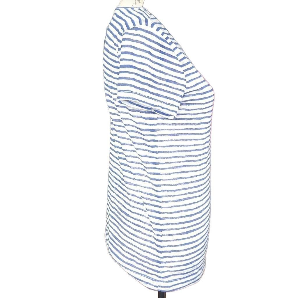 Express Express Women's Size Medium Blue White Striped Burnout Short Size M / US 6-8 / IT 42-44 - 5 Thumbnail