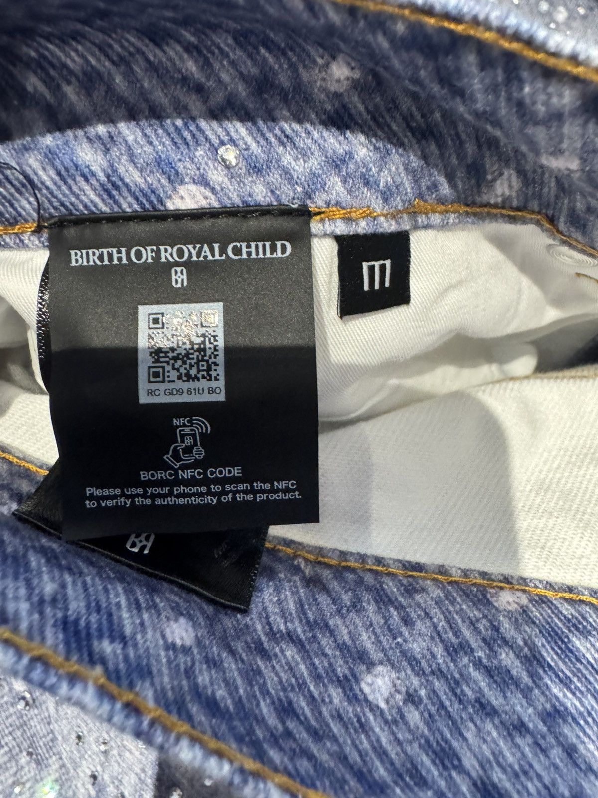 Birth of Royal Child Birth Of Royal Child 20K Swarovski Diamond 3D Printing Jeans Size US 32 / EU 48 - 4 Thumbnail