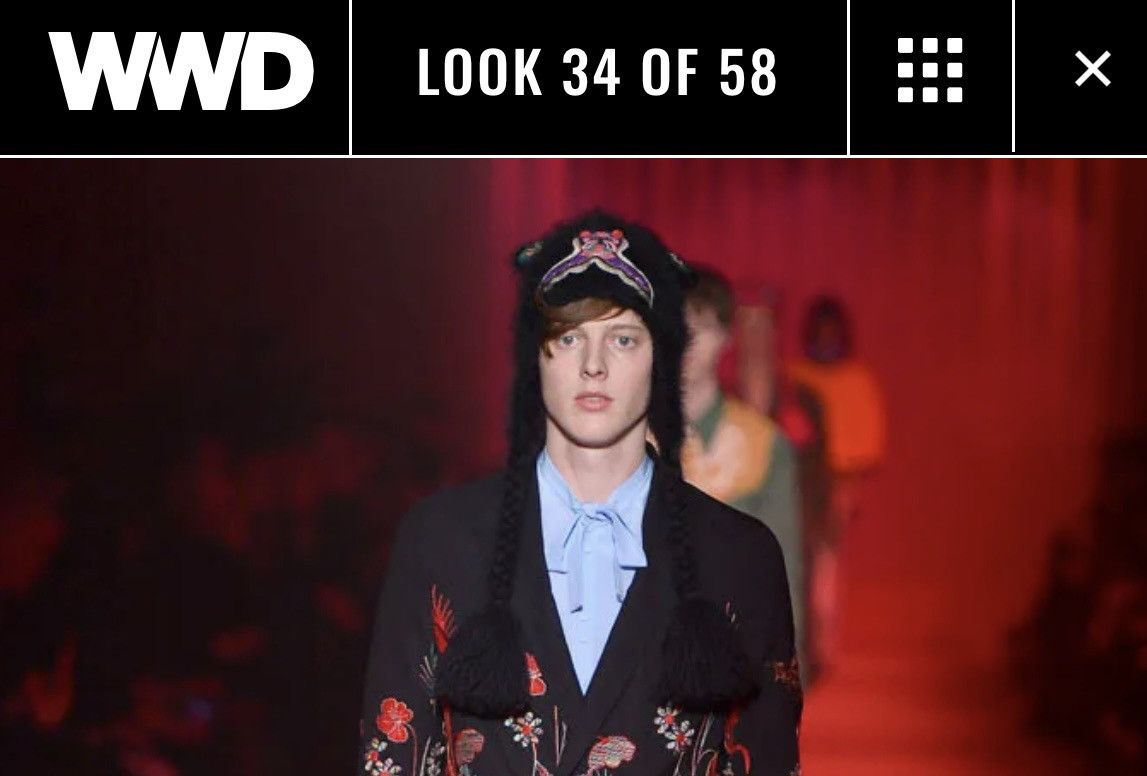 Gucci AW 2016 Gucci Dajav Patches Angora Hat Size ONE SIZE - 6 Thumbnail
