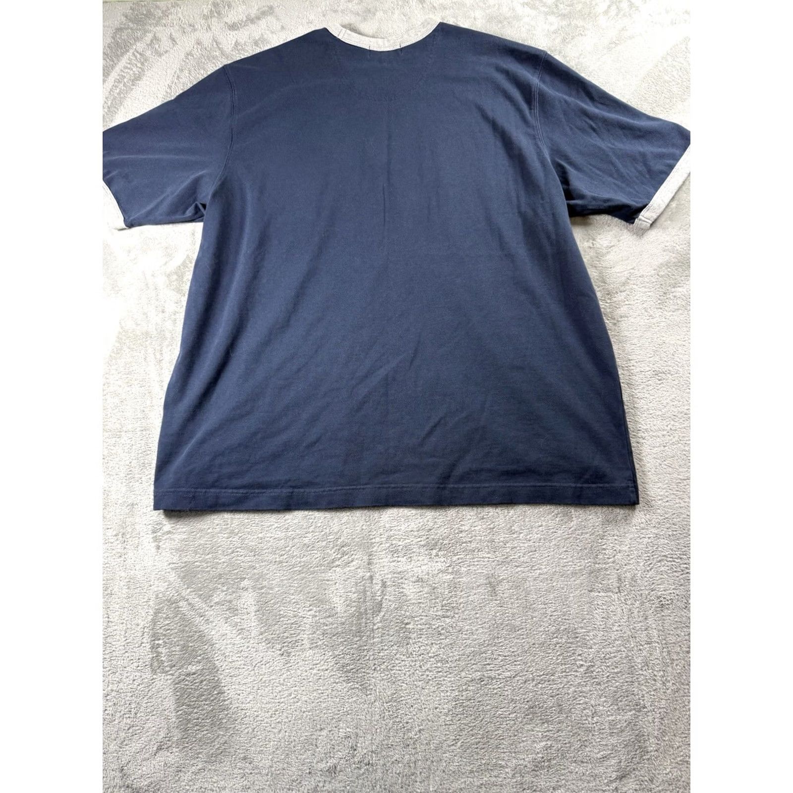 Eddie Bauer Eddie Bauer Mens T Shirt XL Navy/ Gray Outdoor Outfitters Cotton Tee Size US XL / EU 56 / 4 - 3 Thumbnail