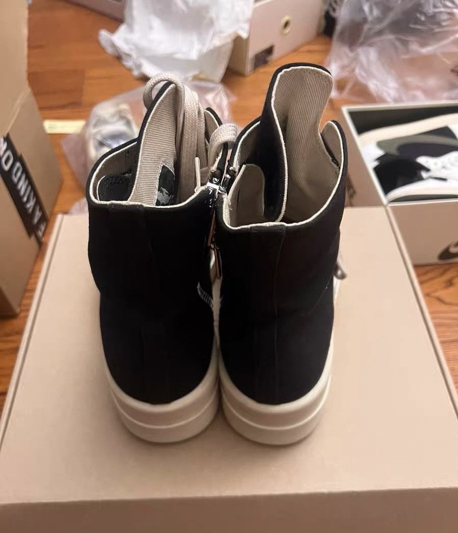 Rick Owens Rick Owens DRKSHDW Round Toe Zip High-Top Sneakers Size US 10 / EU 43 - 3 Thumbnail