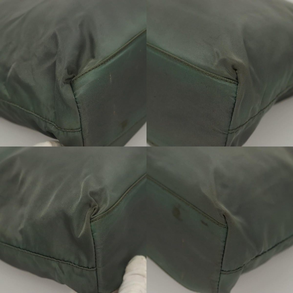 Prada PRADA Hand Bag Nylon Khaki Silver Size ONE SIZE - 10 Thumbnail