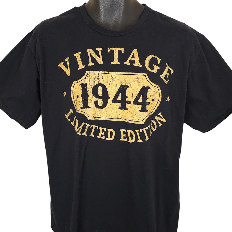 Other Vintage 1944 Birthday T Shirt Mens Size XL Black Limited Ed Size US XL / EU 56 / 4 - 1 Thumbnail