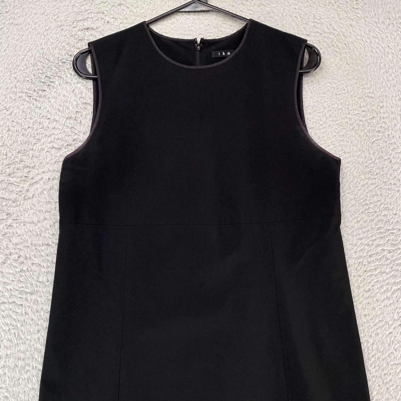Theory Theory Dress Womens L Sleeveless Shift Office Black Minimalist Long Sleeve None Size L / US 10 / IT 46 - 3 Thumbnail
