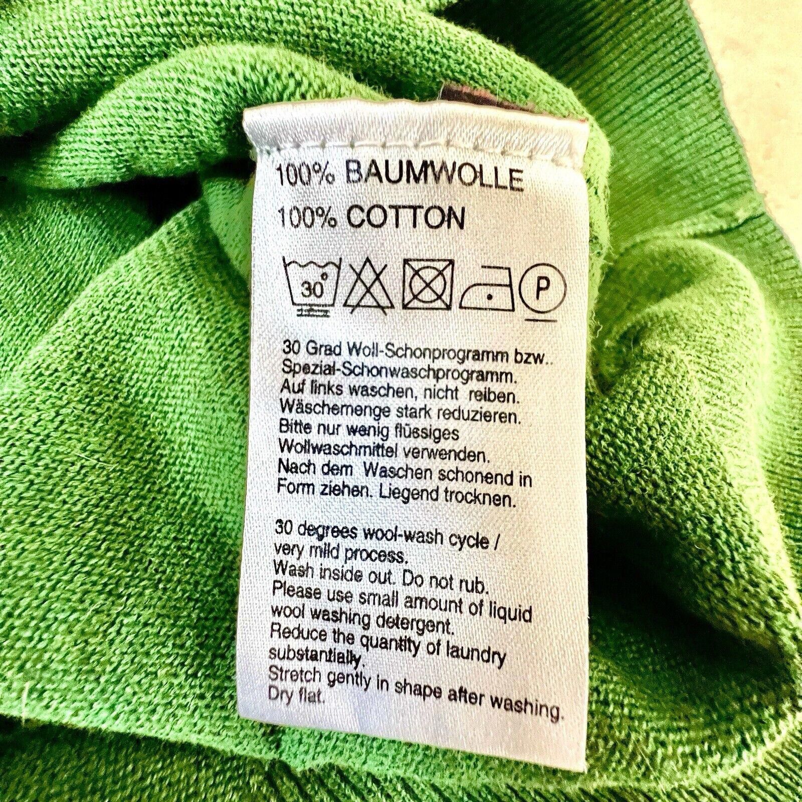 Designer Drumohr Qlty European Superfine Cotton Sweater Green Men’s M Size US M / EU 48-50 / 2 - 8 Thumbnail