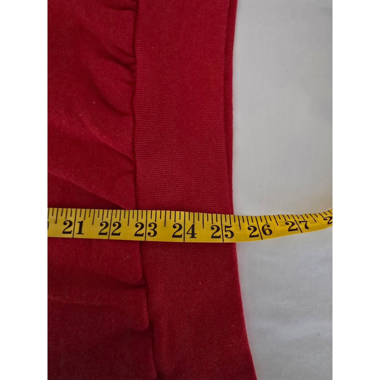 Fruit Of The Loom × Vintage Vintage Womens Blank Crewneck Large Red Sweatshirt 90s Size L / US 10 / IT 46 - 8 Thumbnail