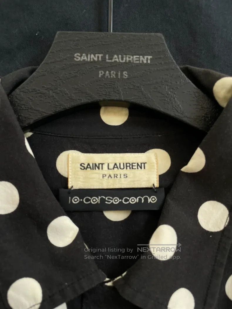 Saint Laurent Paris Saint Laurent Paris Black and White Large Polka Dot Short Size US XXS / EU 40 - 4 Thumbnail