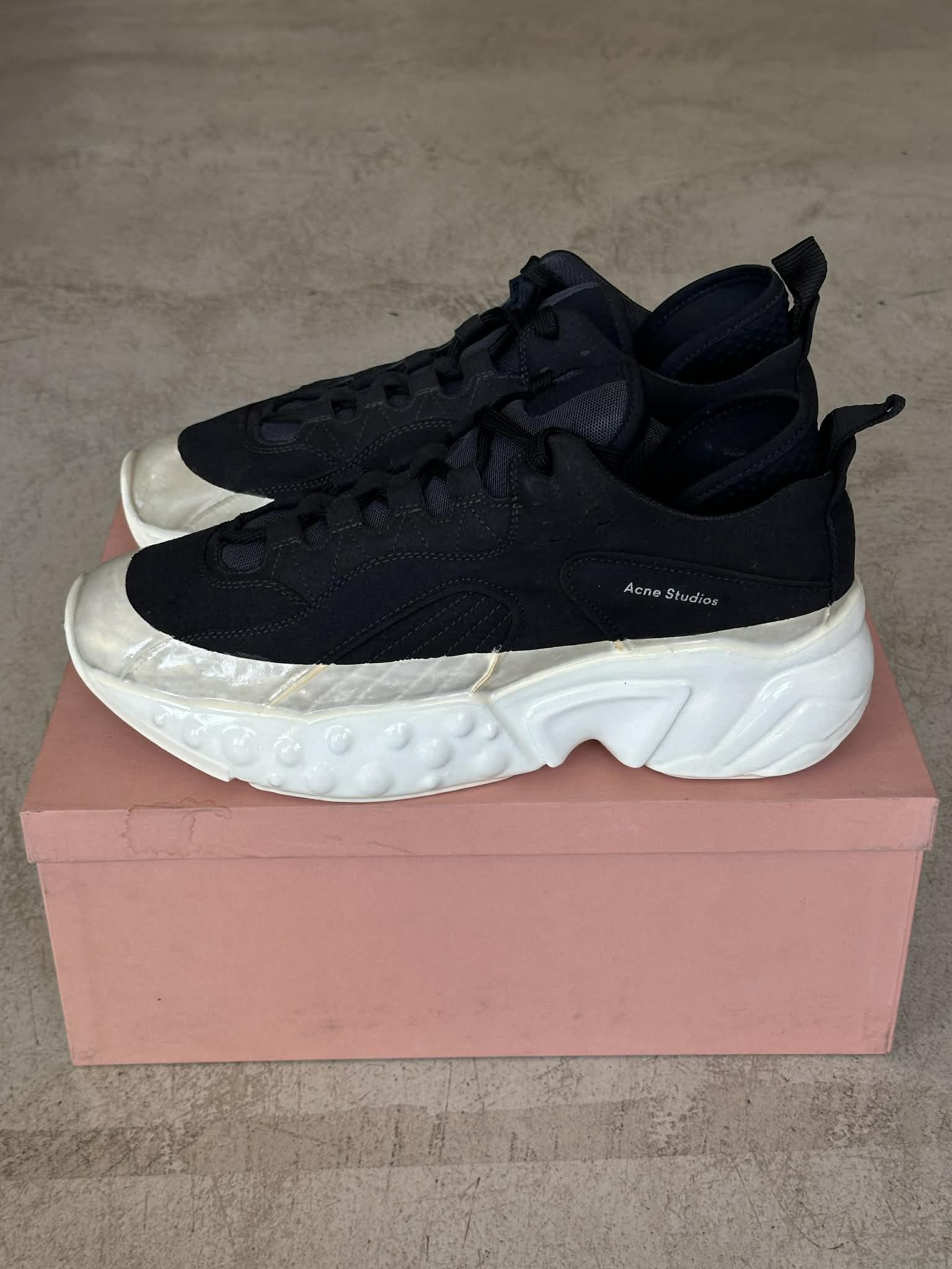 Acne Studios Acne Studios Rockaway Dip Gum Black White Sneaker US 12 EU45 Size US 12 / EU 45 - 2 Thumbnail