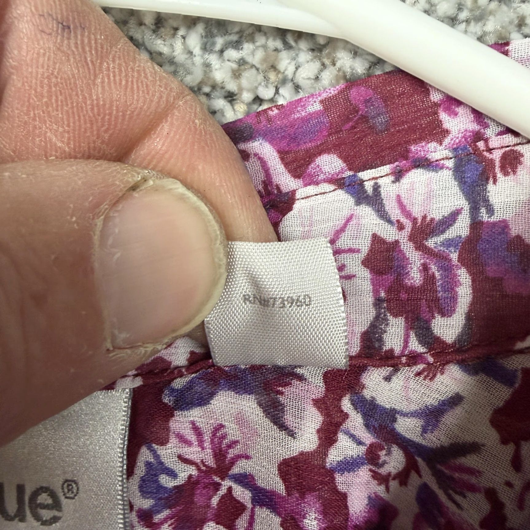 Avenue Avenue Blouse Womens 18/20 Plus Purple Floral Chiffon Boho Cottagecore Layering Size XXL / US 16-18 / IT 52-54 - 6 Thumbnail