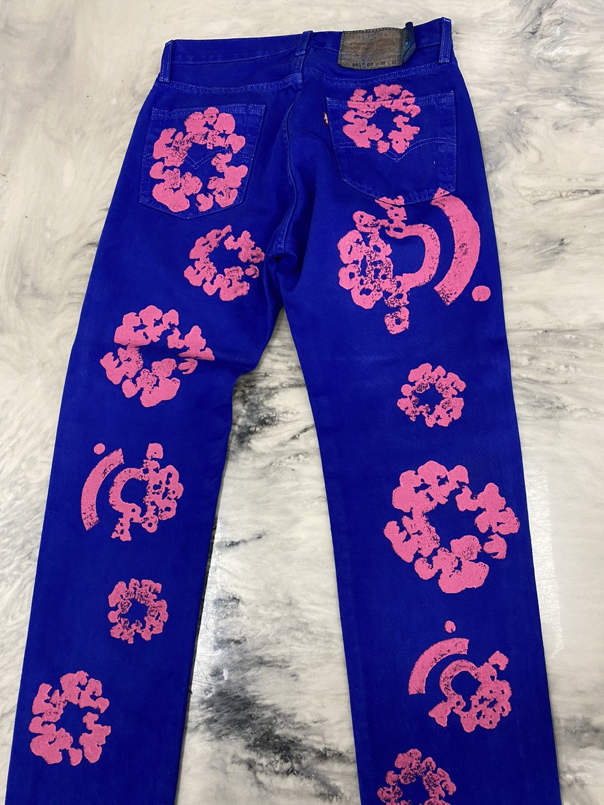 (B).Stroy × DENIM TEARS × Levi's Denim Tears x Levi’s x Bstroy jeans blue pink size 30 Size US 30 / EU 46 - 5 Thumbnail