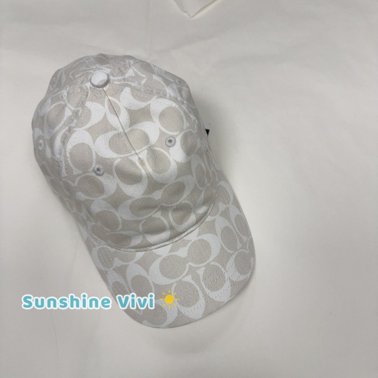 Coach NWT Coach C Denim Baseball Hat Chalk Adjustable CH404 Size ONE SIZE - 1 Thumbnail