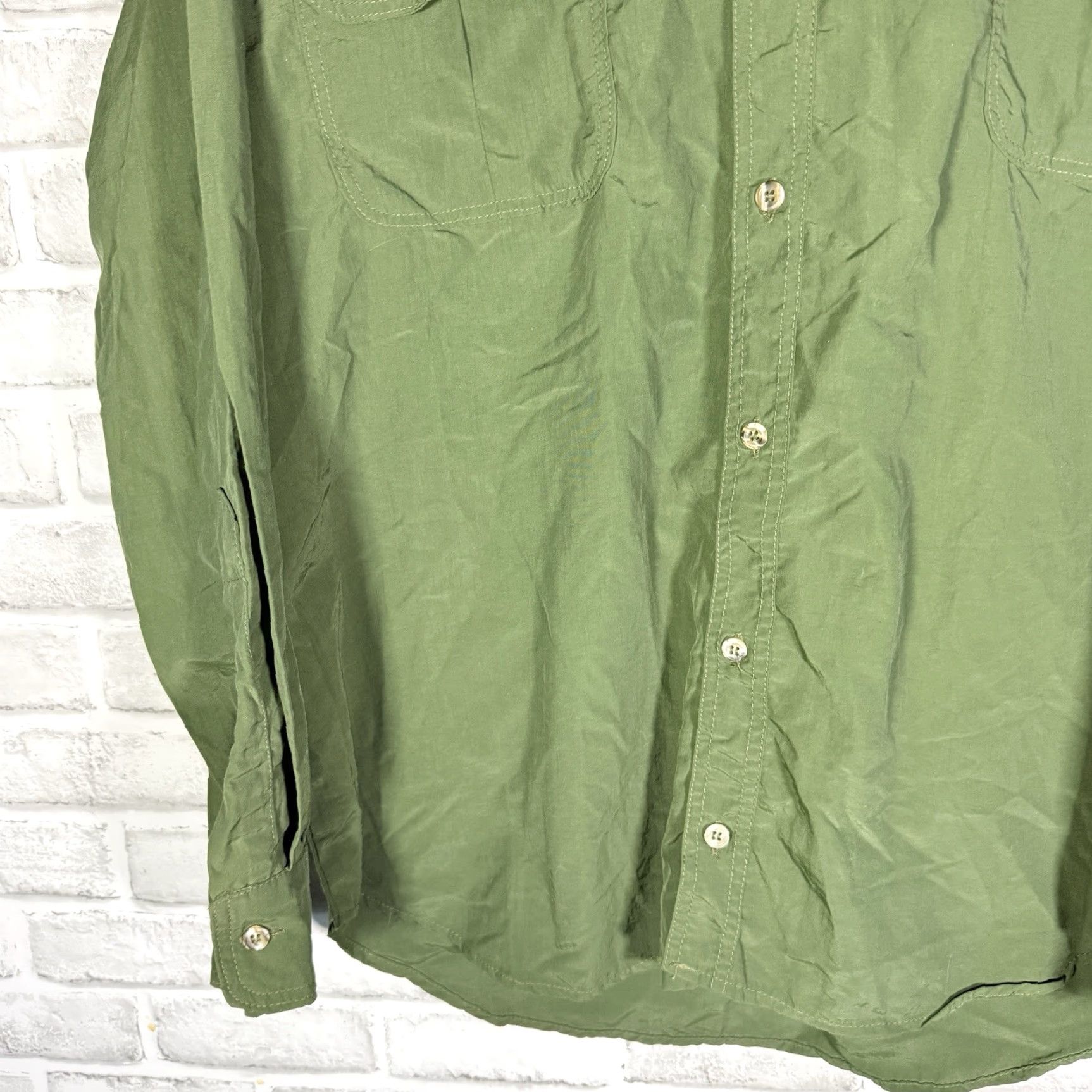 Vintage Gary Nesse Green Long Sleeve Button-Down Hiking Shirt Mens M Size US M / EU 48-50 / 2 - 3 Thumbnail