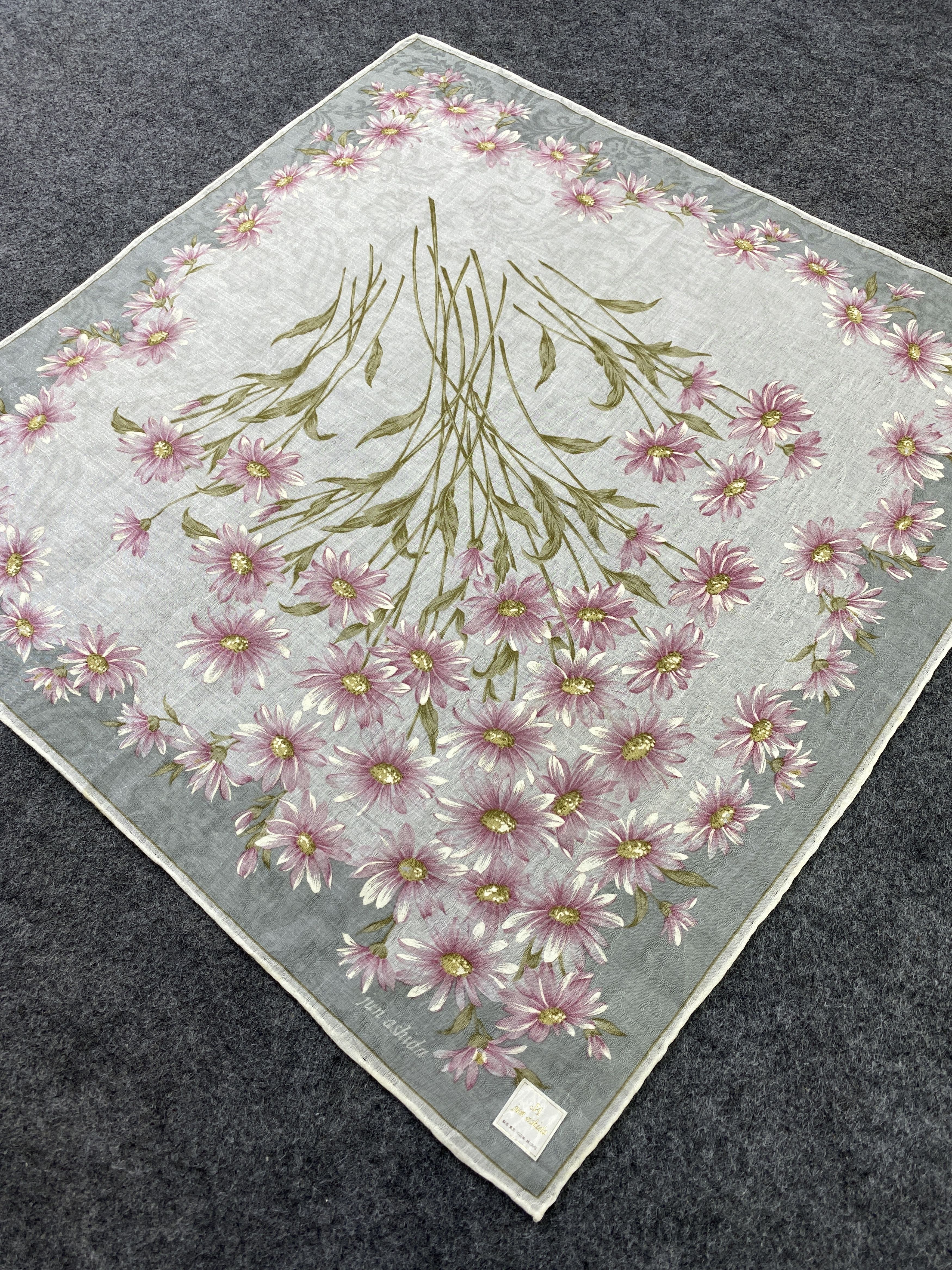 Japanese Brand × Vintage Jun Ashida Scarf / Handkerchief / Bandana / Headscarf-B198 Size ONE SIZE - 4 Thumbnail