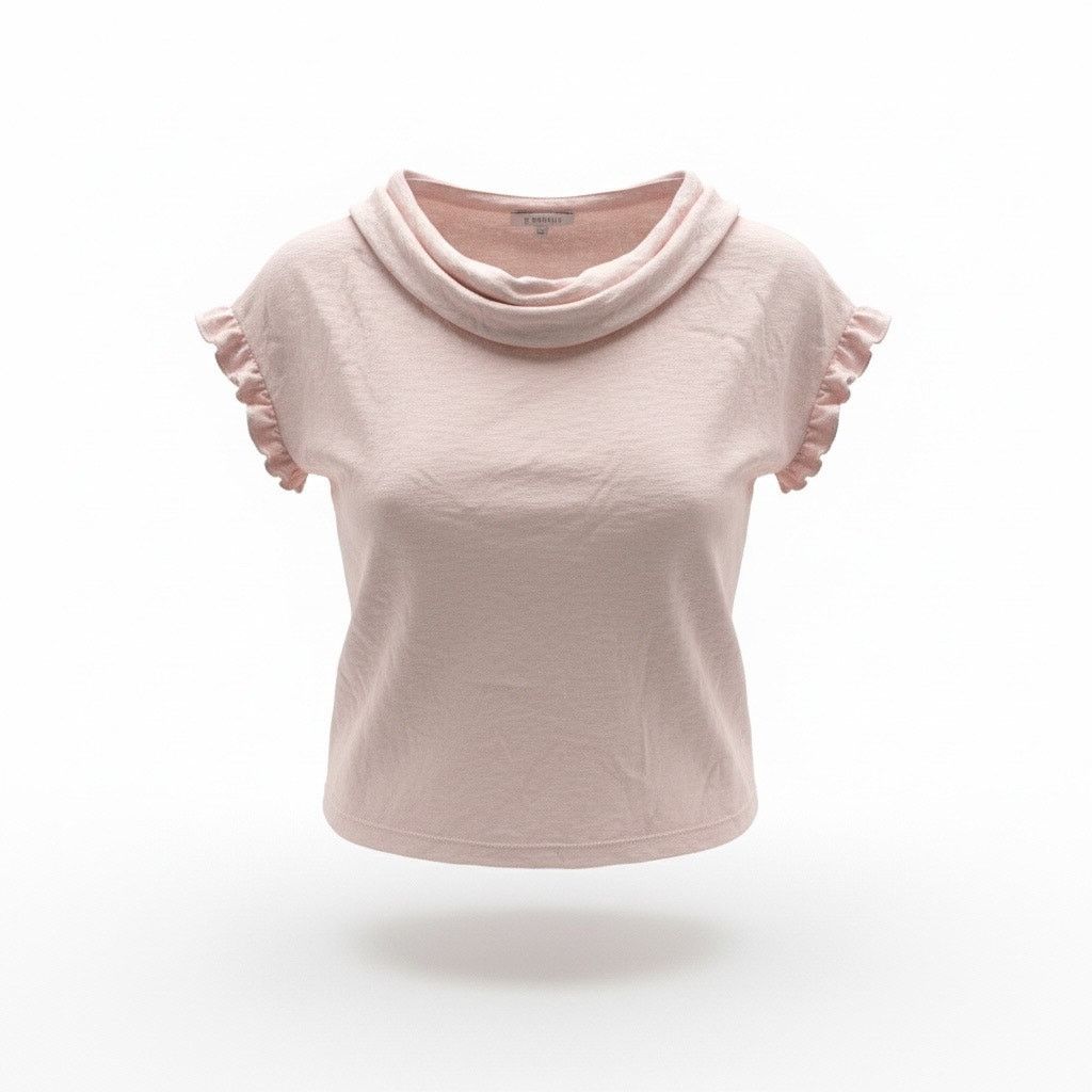 Z Supply Z Supply Women’s Small Light Pink Ruffle Sleeve Top Casual Size S / US 4 / IT 40 - 1 Thumbnail