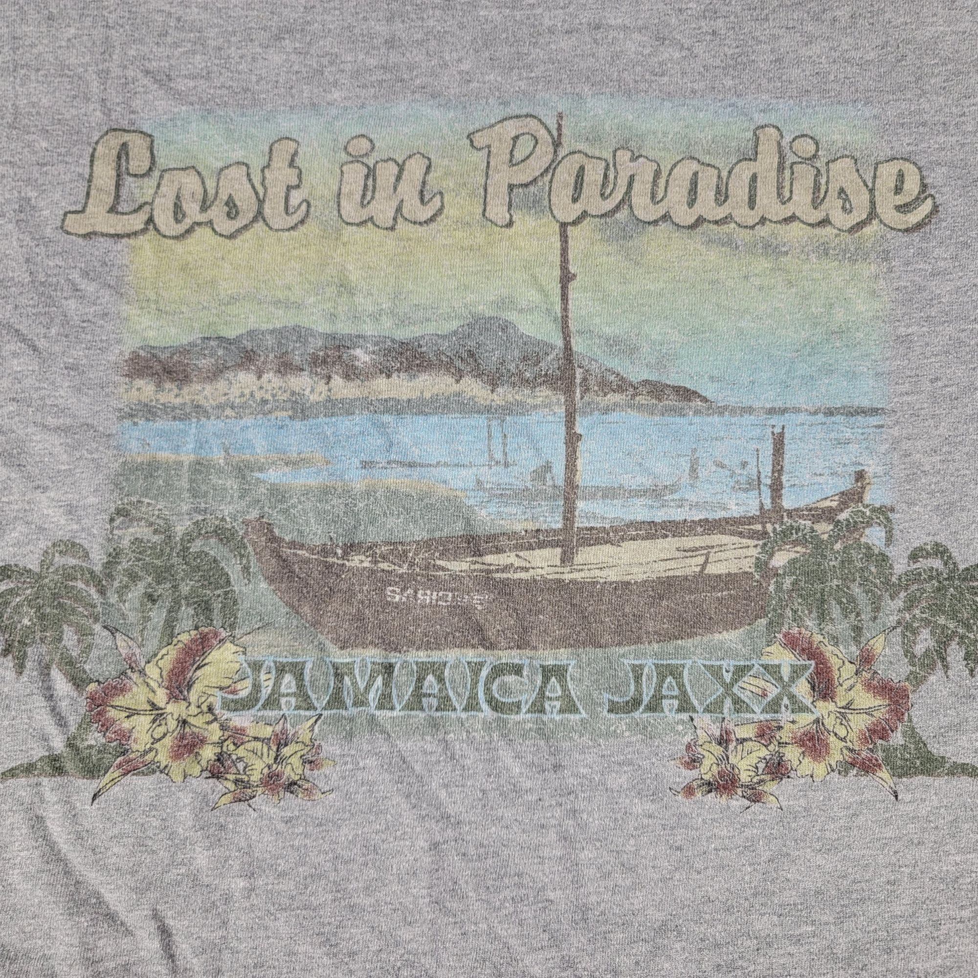 Other Jamaica Jaxx Lost In Paradise Mens Large Gray Graphic T Shir Size US L / EU 52-54 / 3 - 2 Thumbnail
