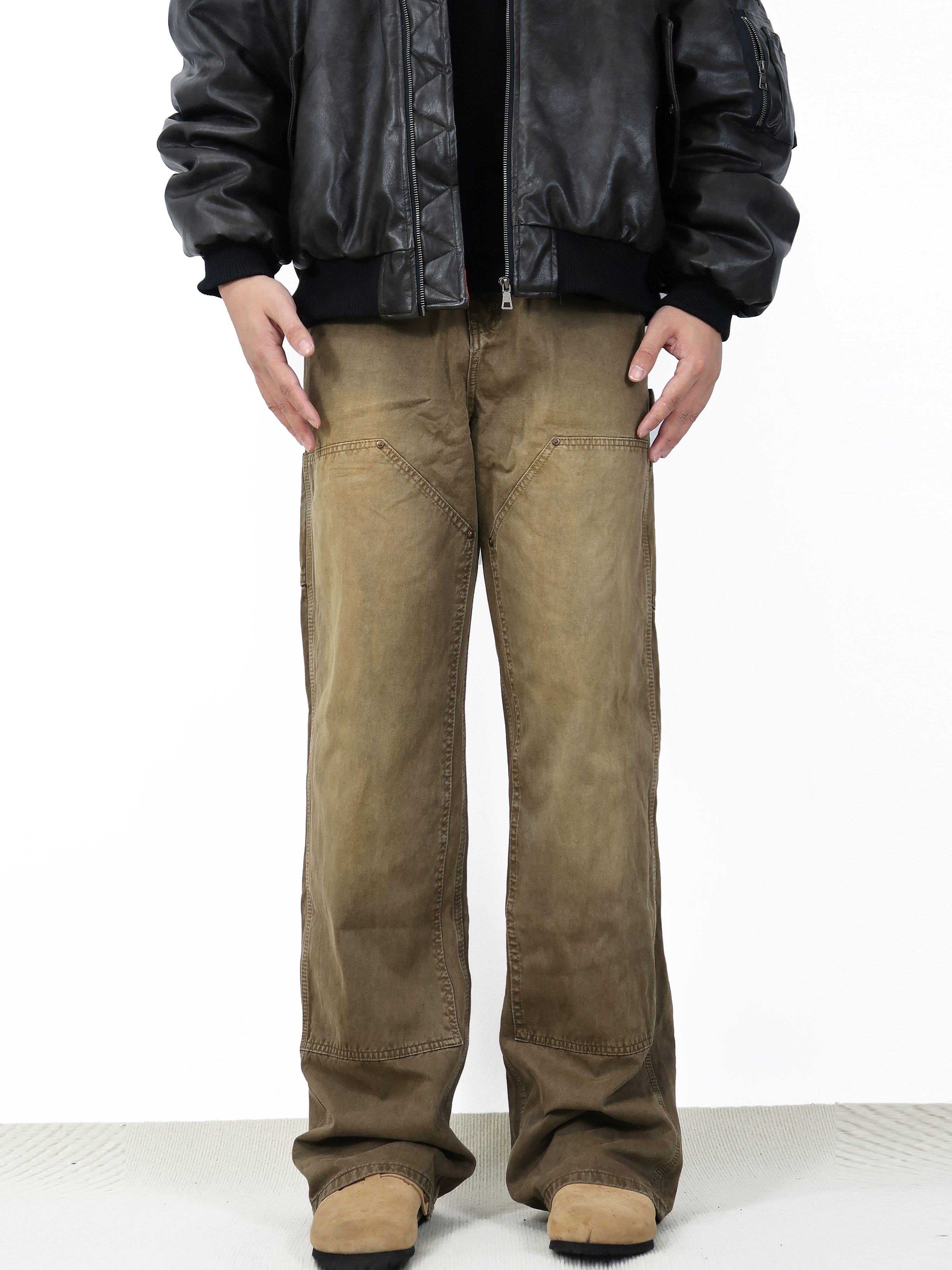 Jean × Vintage washed faded baggy skate hiphop carpenter jeans Size US 32 / EU 48 - 2 Thumbnail