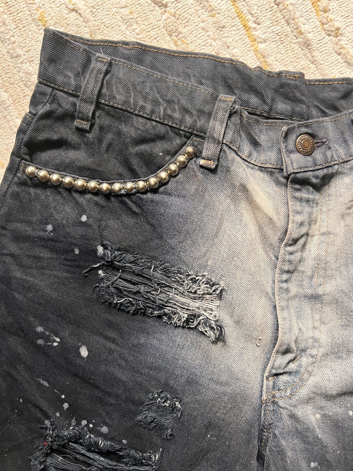 If Six Was Nine × Japanese Brand × Levi's Made & Crafted Z. Vargas Vintage Levis Custom Rework Short Size US 34 / EU 50 - 3 Thumbnail