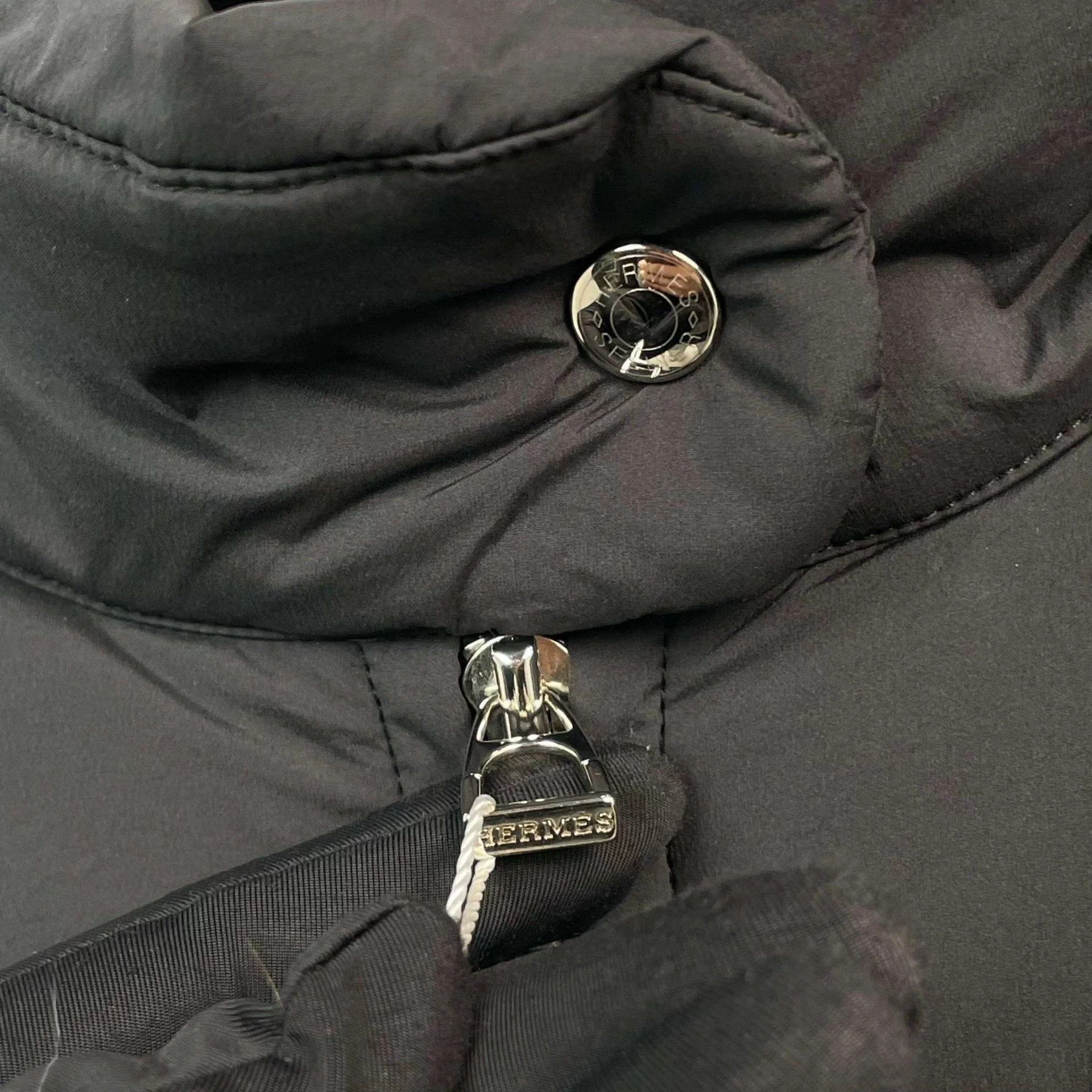 Hermes Hermes Black Stand Collar Short Down Jacket L Size L / US 10 / IT 46 - 7 Thumbnail