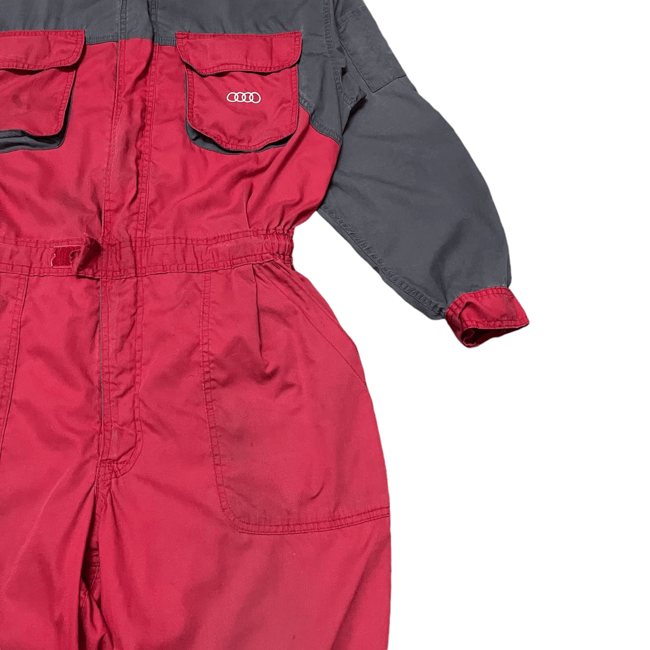 Audi Vintage Audi Top Service Racing Coverall Size US 33 - 10 Thumbnail