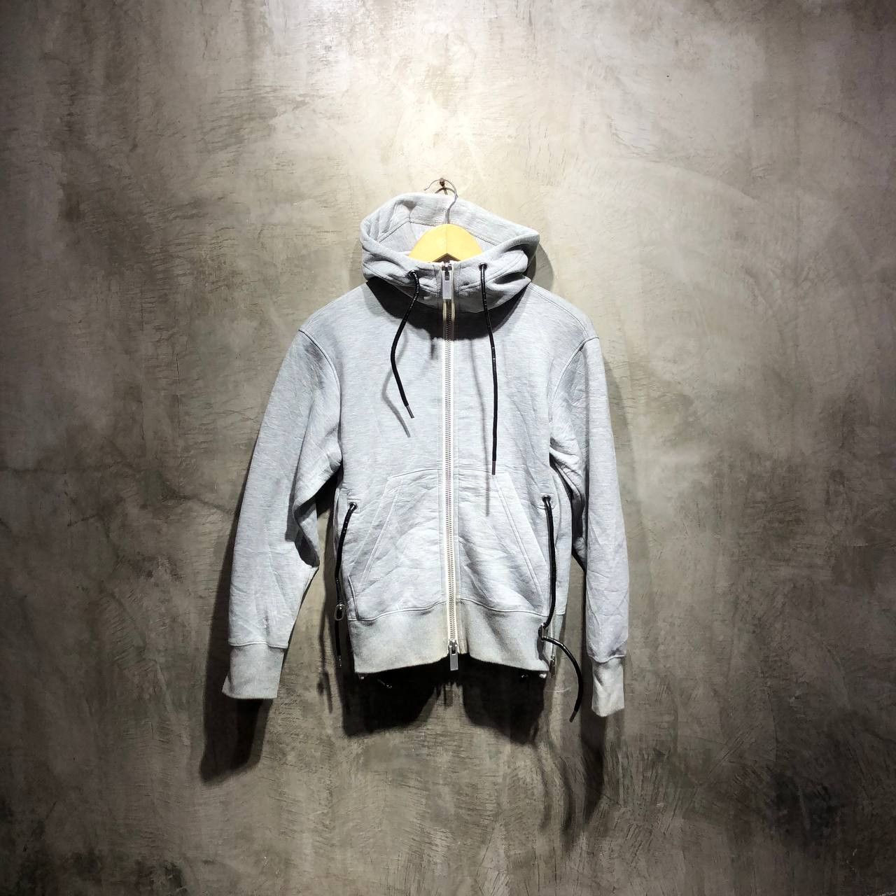 Sacai Sacai Sponge Sweat X Nylon Twill zip front hoodie Size XS / US 0-2 / IT 36-38 - 2 Thumbnail