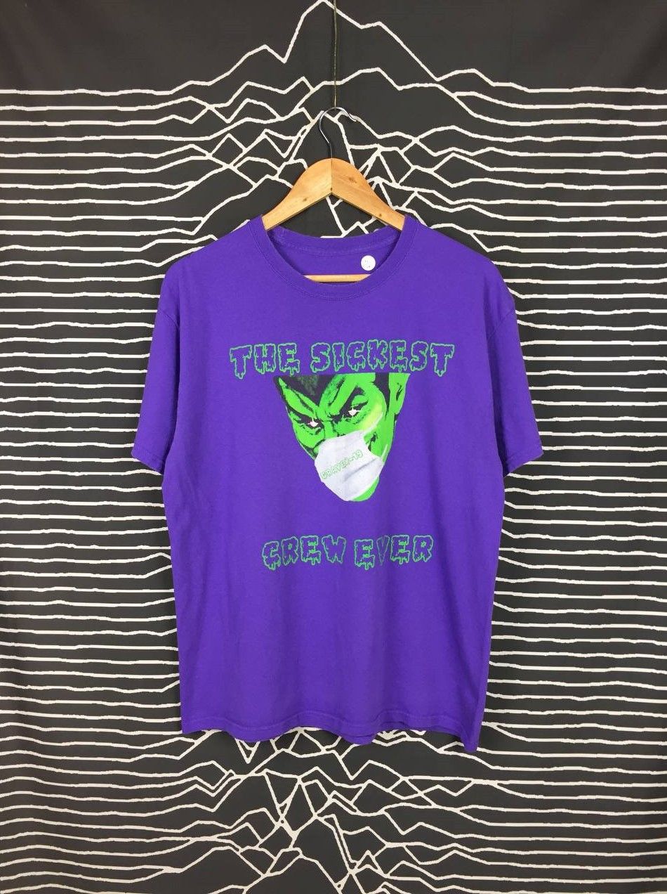 Vintage The Sickest Crew Ever Craven 19 Dracula Graphic Tee Size US L / EU 52-54 / 3 - 1 Thumbnail
