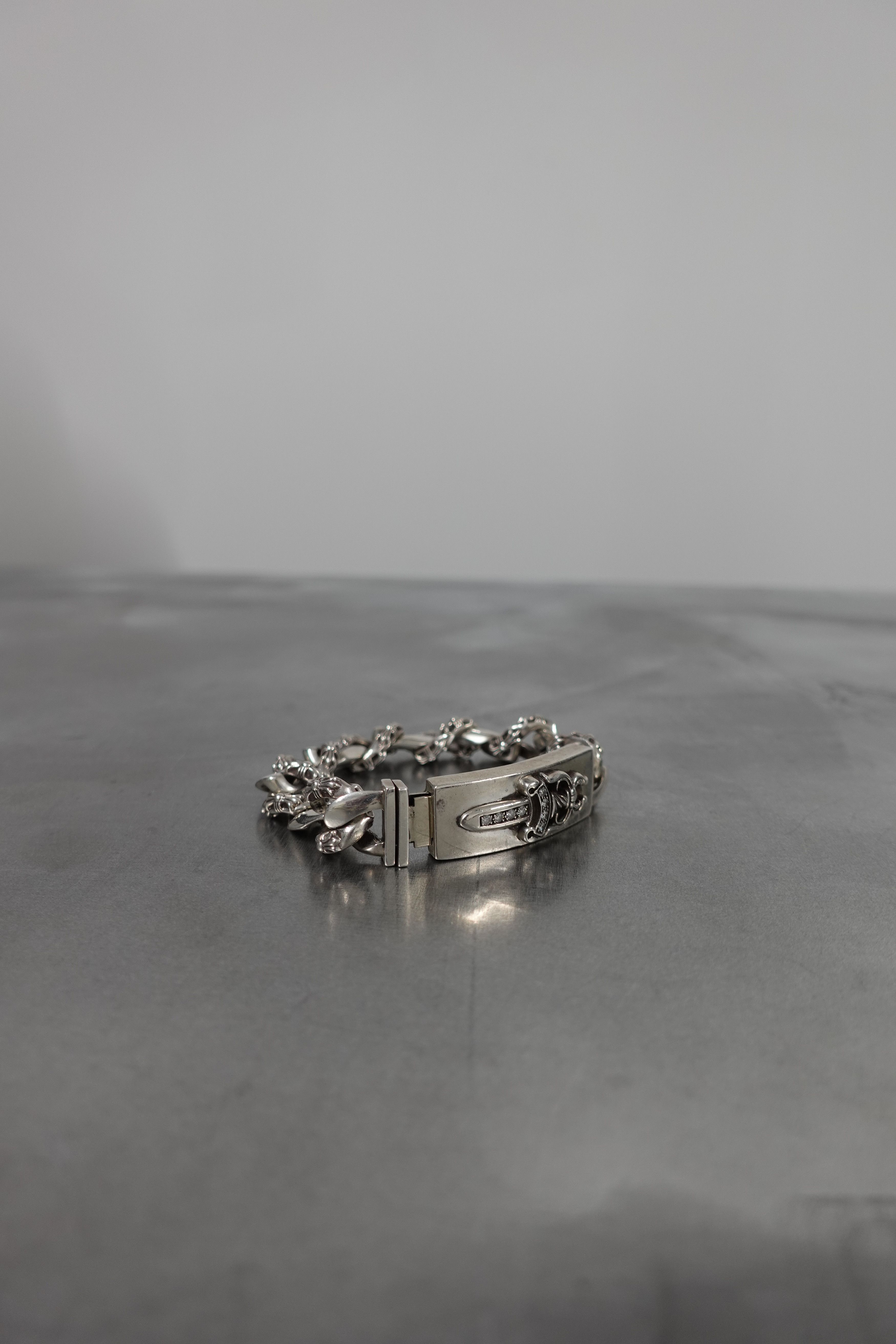 Chrome Hearts CHROME HEARTS PAVE DIAMOND DAGGER BRACELET FANCY LINK Size ONE SIZE - 2 Thumbnail