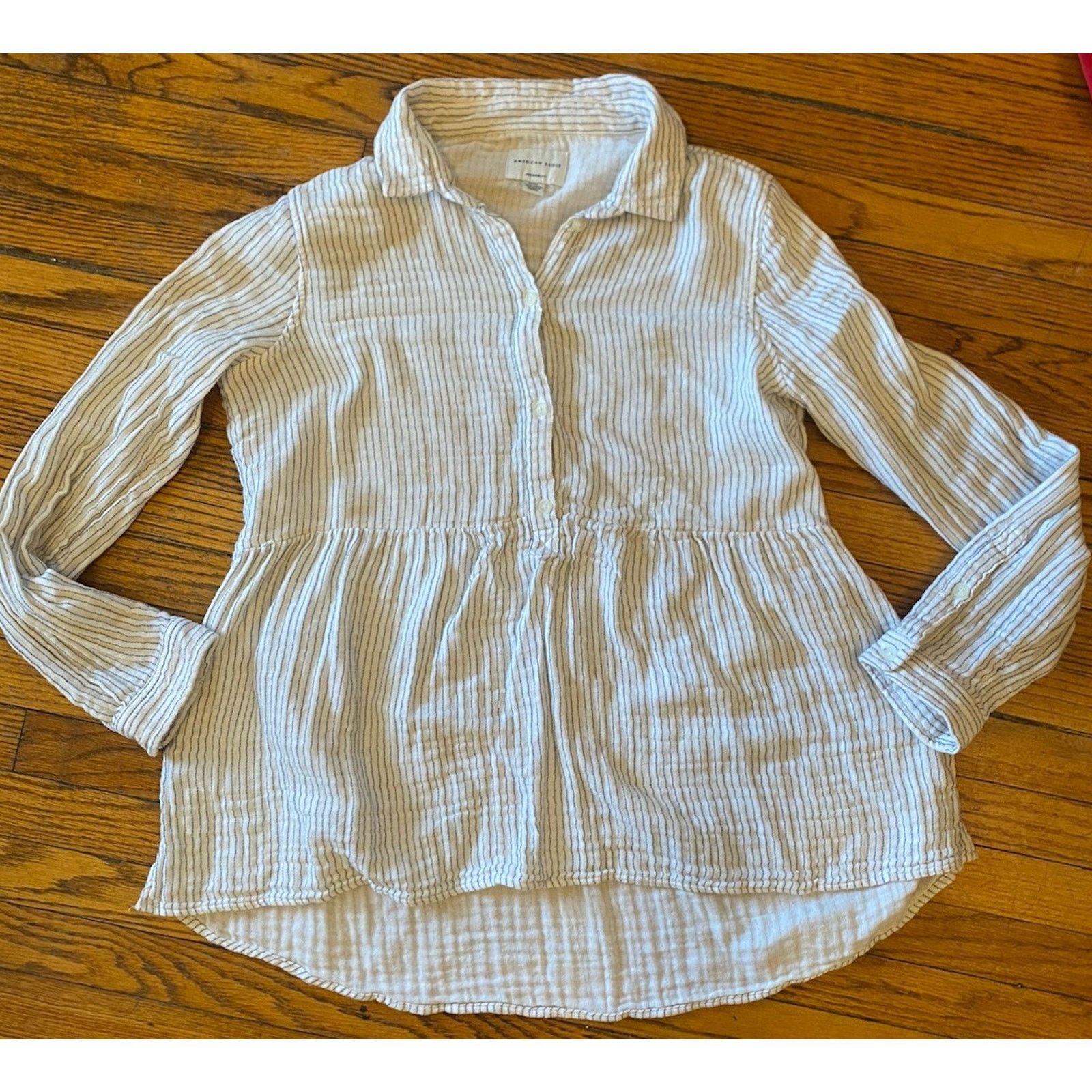 American Eagle Outfitters American Eagle Peasant Top Womens M Jegging Fit Blouse Shirt Size M / US 6-8 / IT 42-44 - 1 Thumbnail