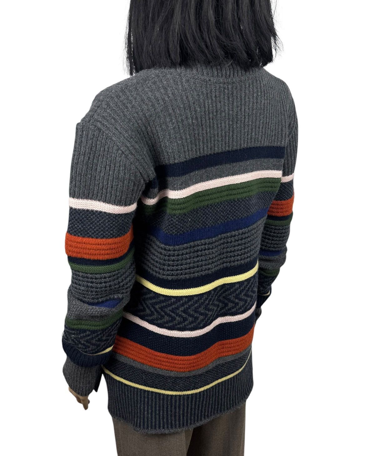 Lacoste Lacoste Wool-Viscose Pattern Sweater Striped Color size FR40 Size M / US 6-8 / IT 42-44 - 7 Thumbnail