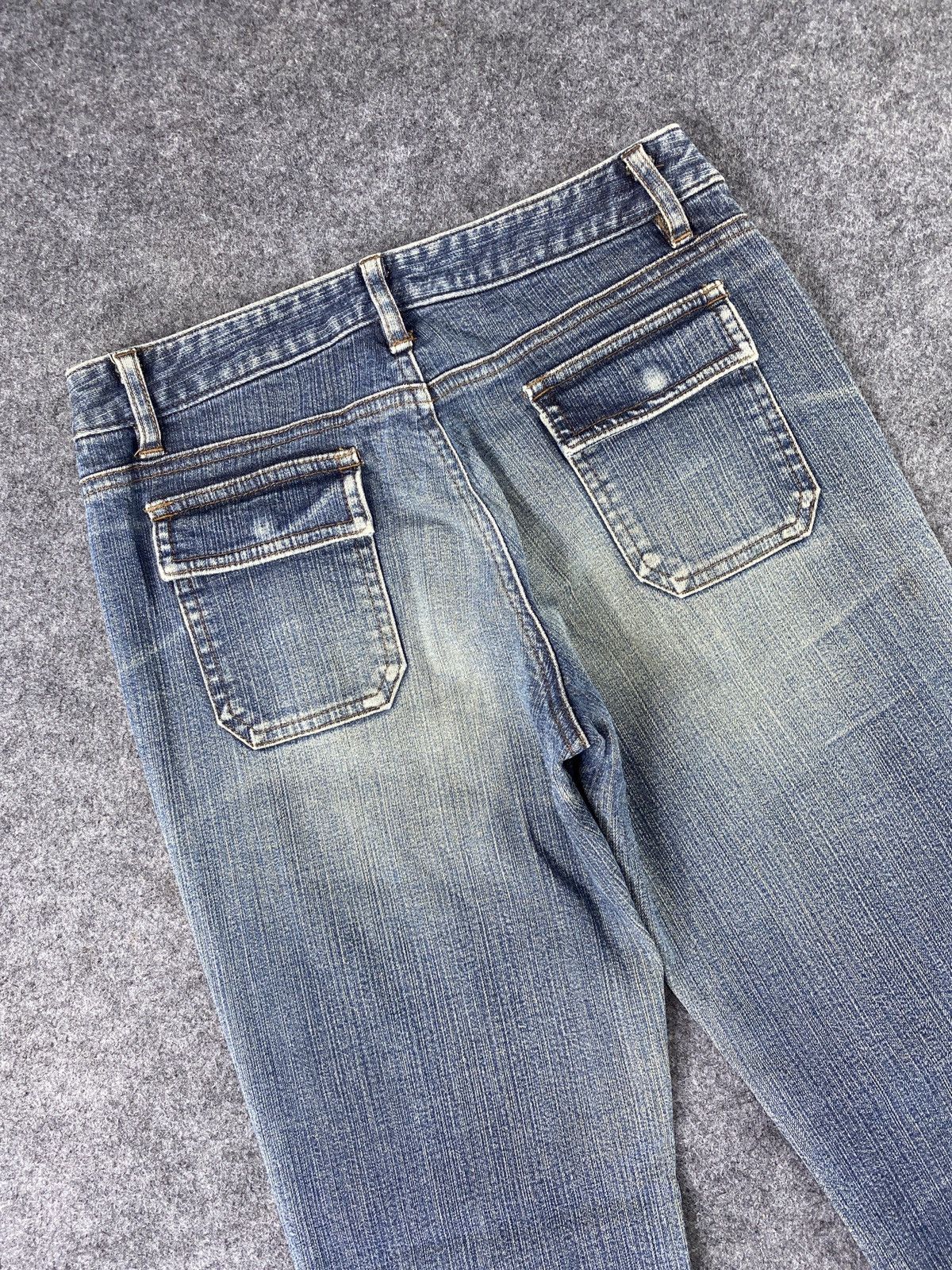 If Six Was Nine Japanese Brand Fanfasione Wash jeans - J1123 Size US 27 - 6 Thumbnail