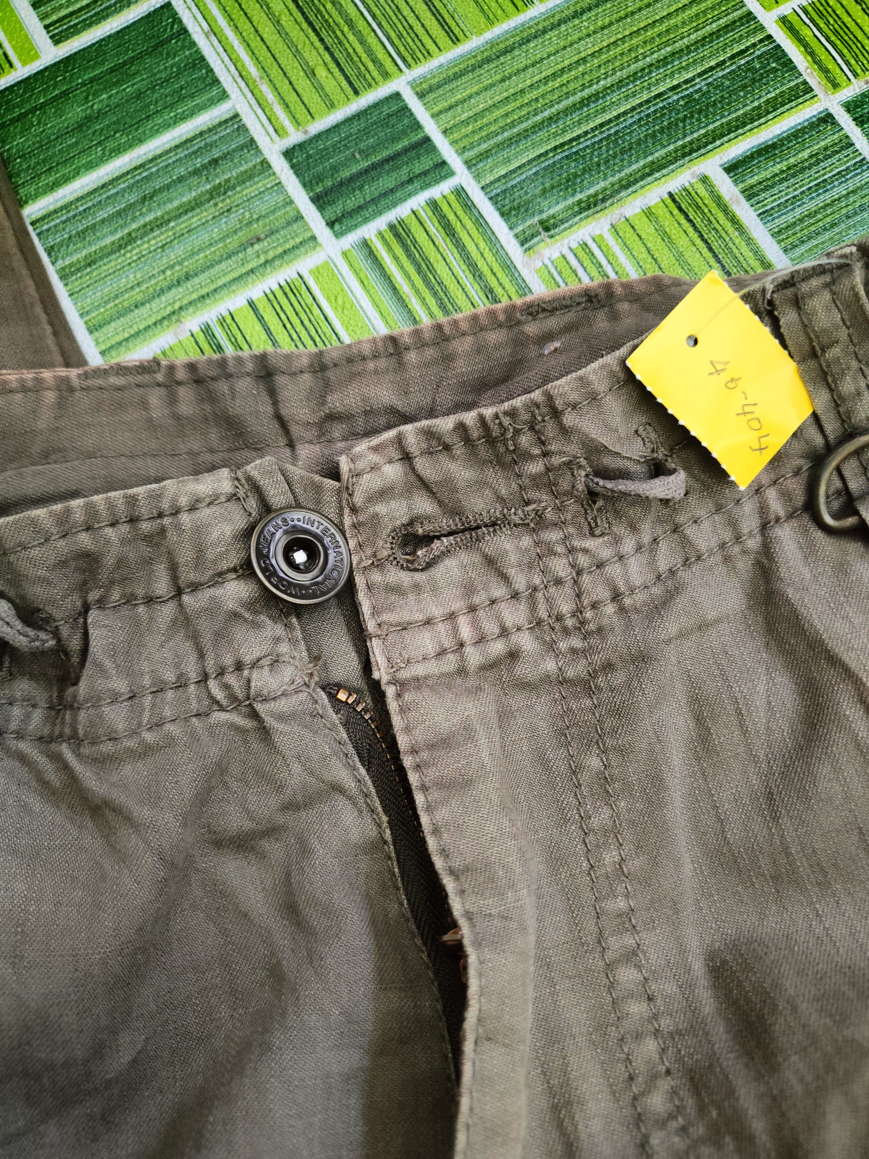 Japanese Brand DL Japan Brown Faded Multipocket Cargo Pants #46-404 Size US 31 - 14 Thumbnail