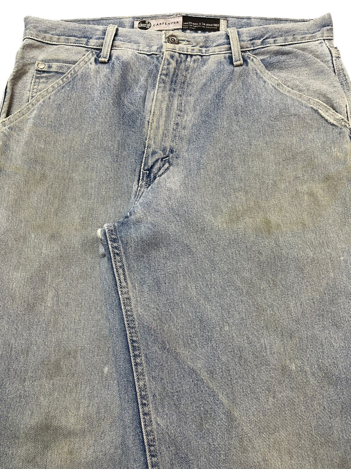 Levi's Vintage Levis Silver Tab Carpenter Style Baggy Jeans Size US 34 / EU 50 - 4 Thumbnail