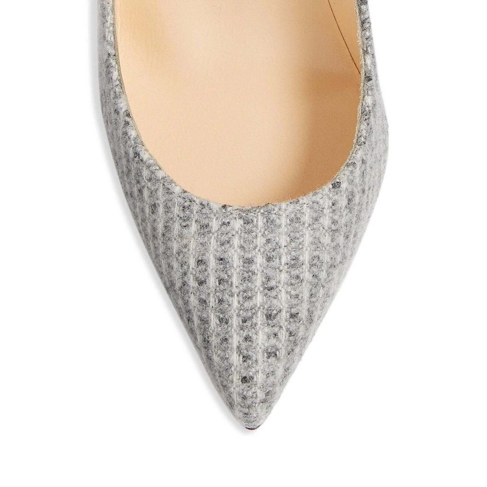 Christian Louboutin Christian Louboutin Pigalle Follies 100 Grey Flanelle Tennis Size US 7.5 / IT 37.5 - 7 Thumbnail