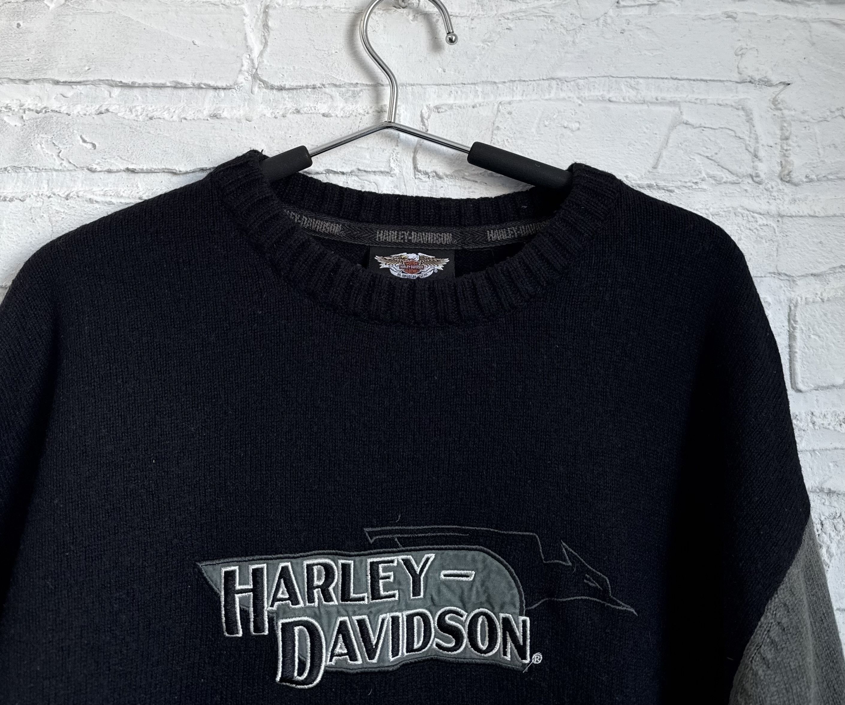 Harley Davidson Vintage 2000s Harley Davidson merino wool sweater Japan Size US XXL / EU 58 / 5 - 3 Thumbnail