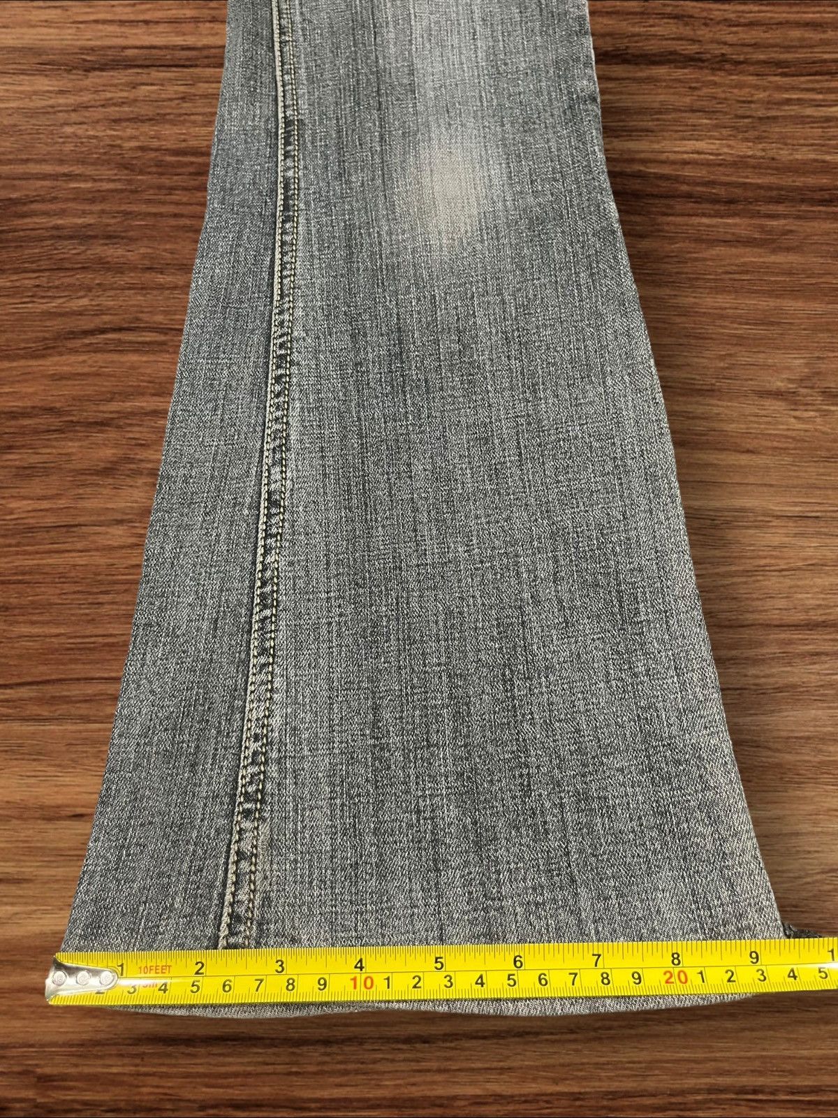 Japanese Brand × Le Grande Bleu (L.G.B.) Vintage Japanese Brand Grey Washed Distressed Flare Jeans Size 27" / US 4 / IT 40 - 14 Thumbnail