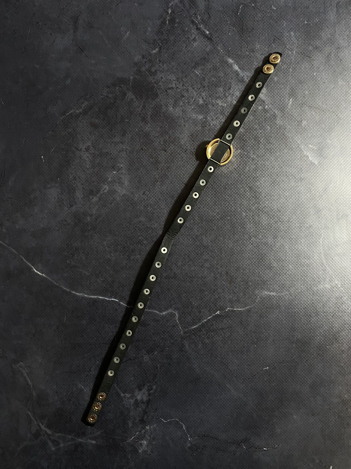 Jewelry × Vintage Extreme Dual Wrap Studded Black Strap Watch Japanese Brand Size ONE SIZE - 7 Thumbnail