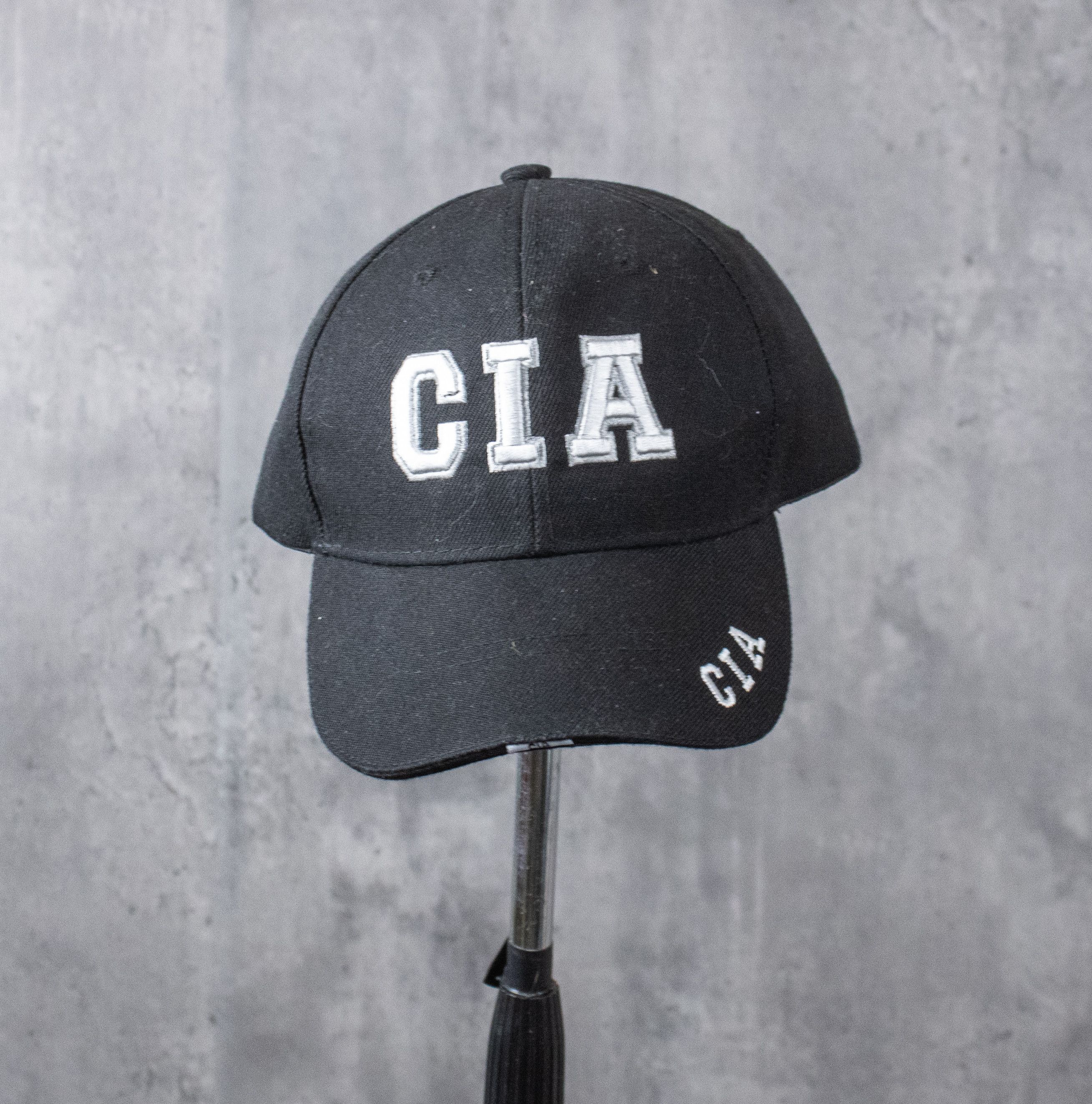 Vintage Vintage VTG Y2K 2000's C.I.A Black 6 Pannel Hat Size ONE SIZE - 1 Thumbnail