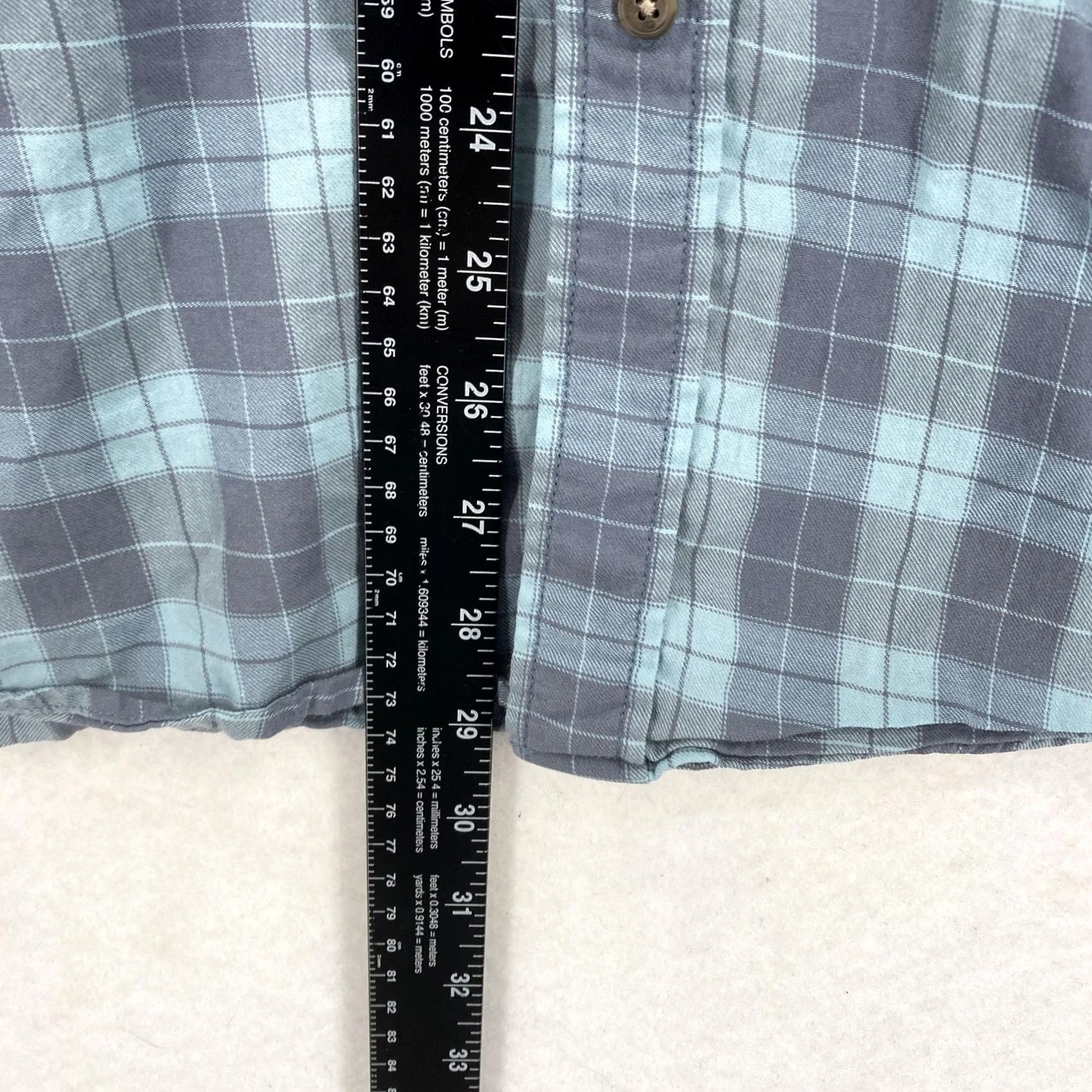 J Brand The Normal Brand Shirt Mens 2XL Blue Gray Plaid Button Down Long Sleeve Casual Size US XXL / EU 58 / 5 - 5 Thumbnail